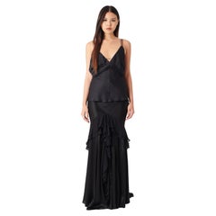 Roberto Cavalli S/S 2004 Black Silk Co-ord Set