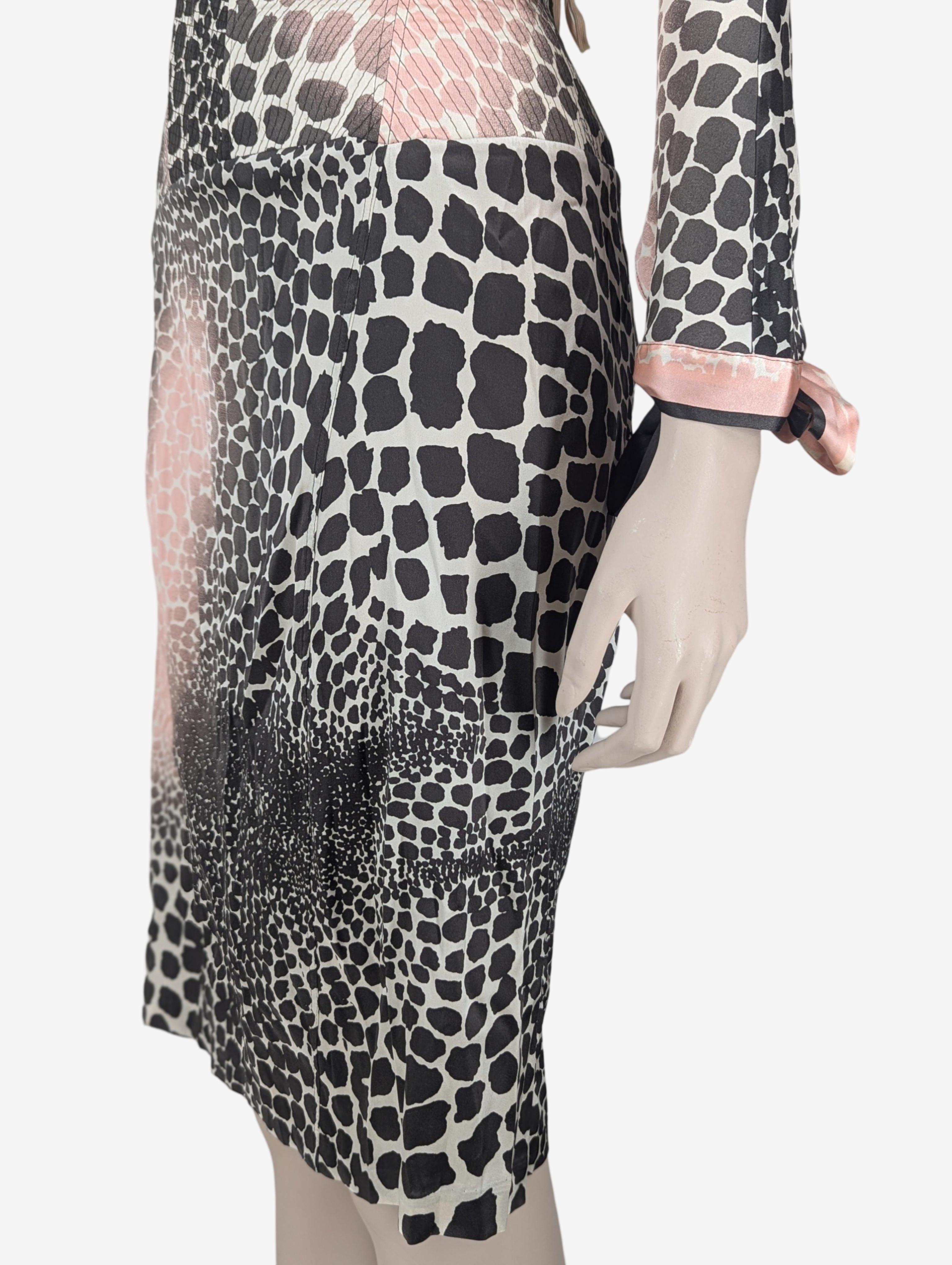 Roberto Cavalli S/S 2004 Collection Cheetah Print Silk Dress For Sale 6