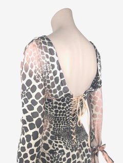 Roberto Cavalli - Collezione P/E 2004 - Vestito in seta con stampa ghepardo