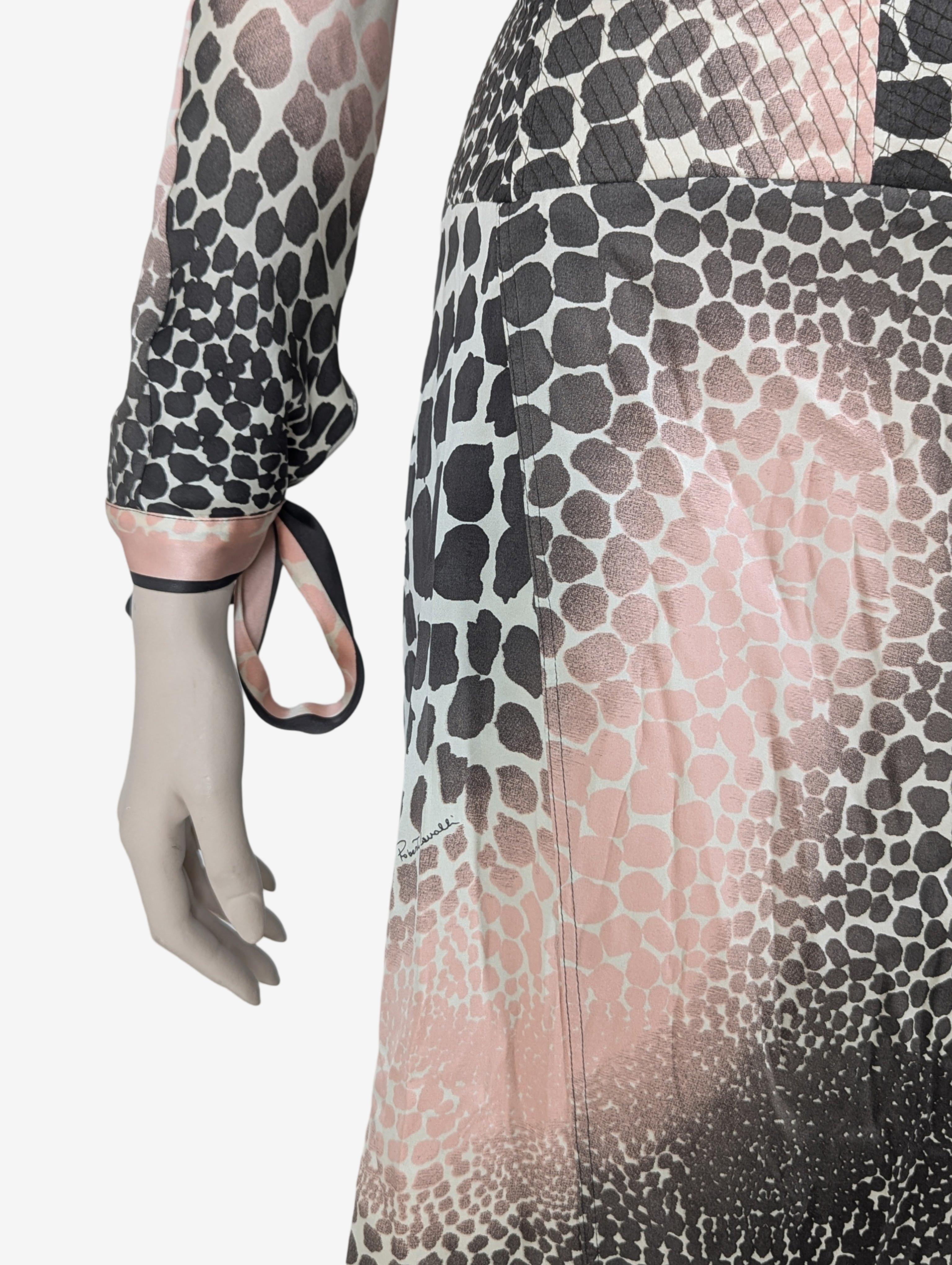 Roberto Cavalli S/S 2004 Collection Cheetah Print Silk Dress For Sale 2