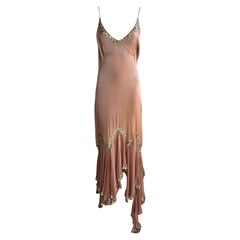 Roberto Cavalli S/S 2004 Embellished Silk Dress