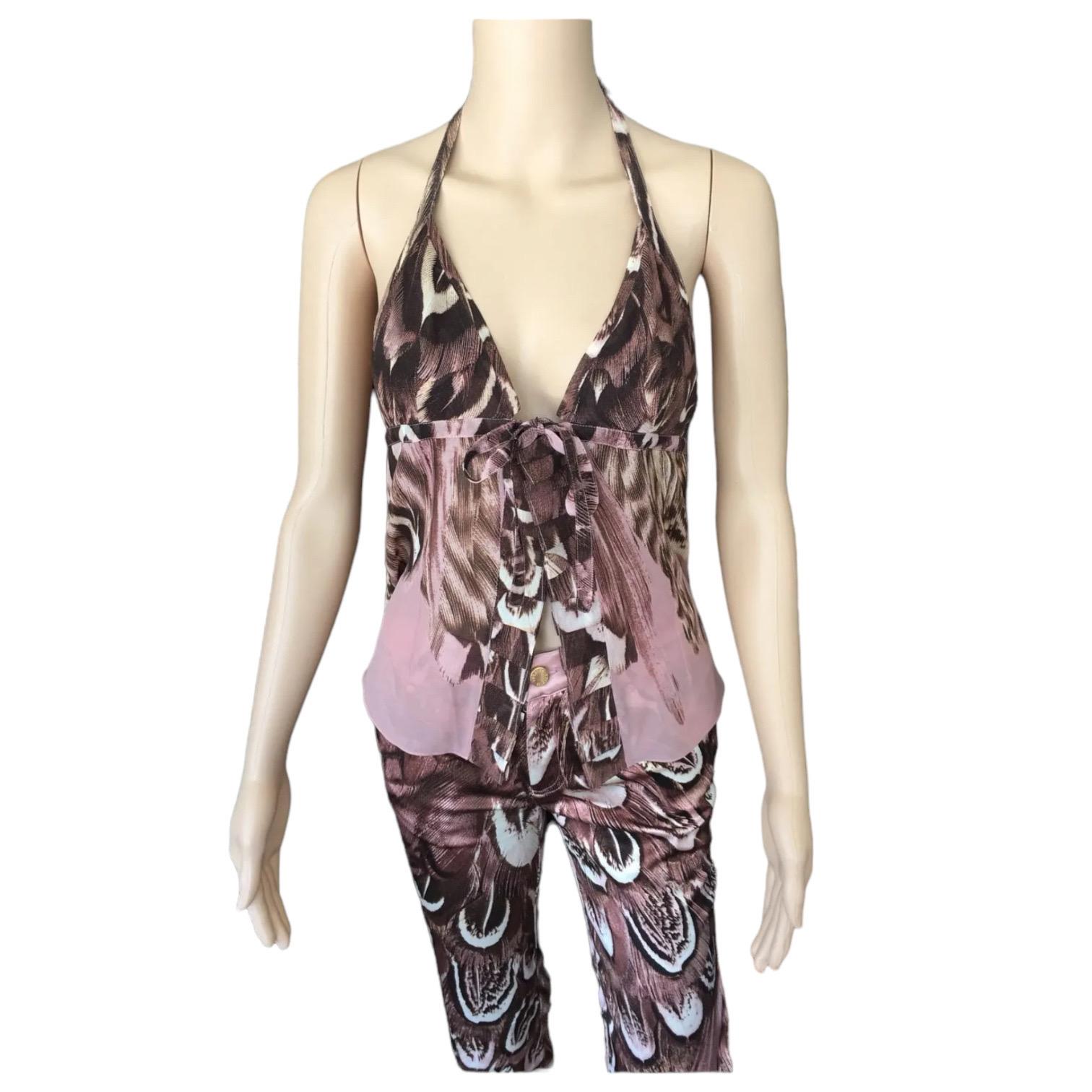 Roberto Cavalli S/S 2005 Feather Print Halter Top & Pants 2 Piece Set Ensemble

Please note the top is designer size IT 40 and the pants are IT 38.

FOLLOW US ON INSTAGRAM @OPULENTADDICT
