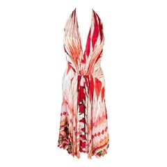 Roberto Cavalli S/S 2004 Runway Corset Plunging Neckline Evening Dress