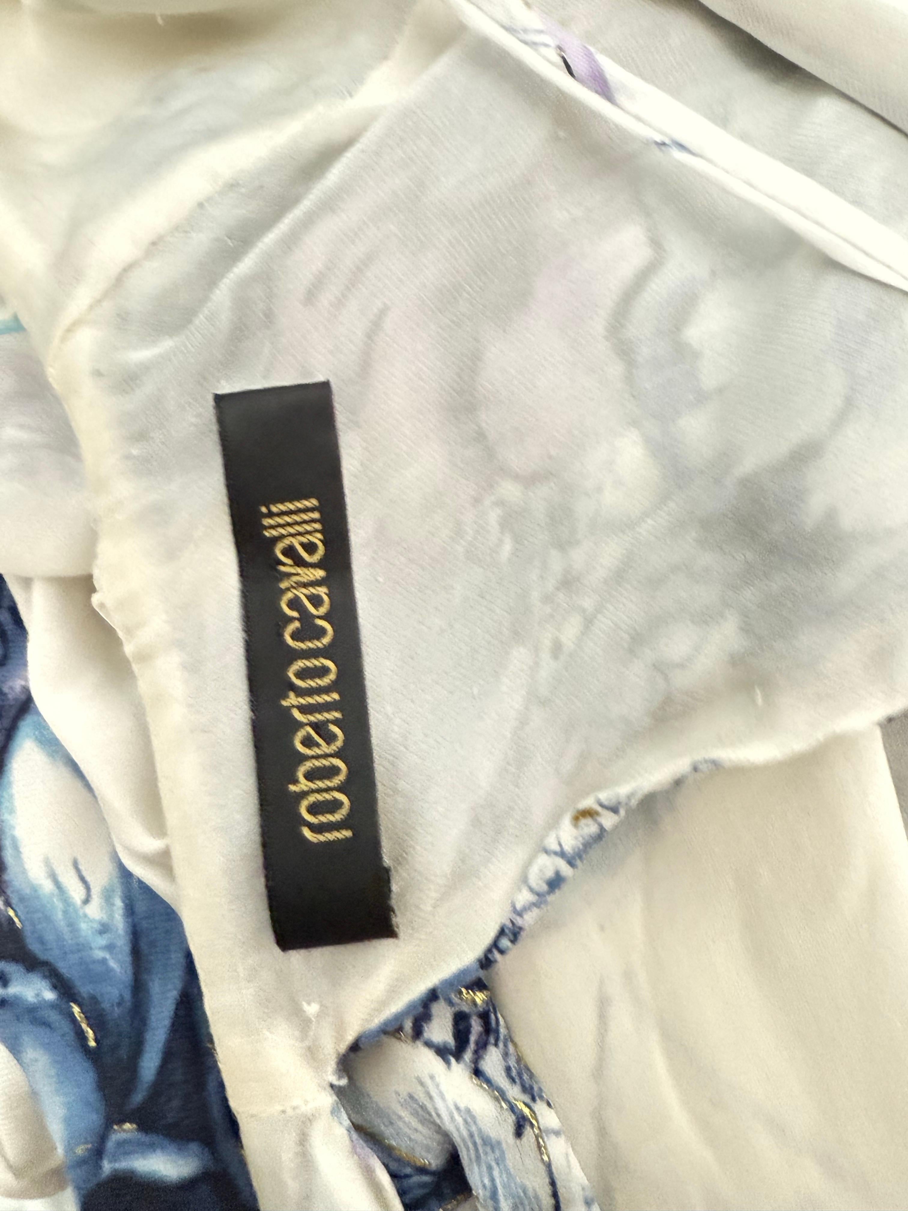 Roberto Cavalli défilé S/S 2005 - Robe bohème à décolleté plongeant et encolure à lacets en vente 10