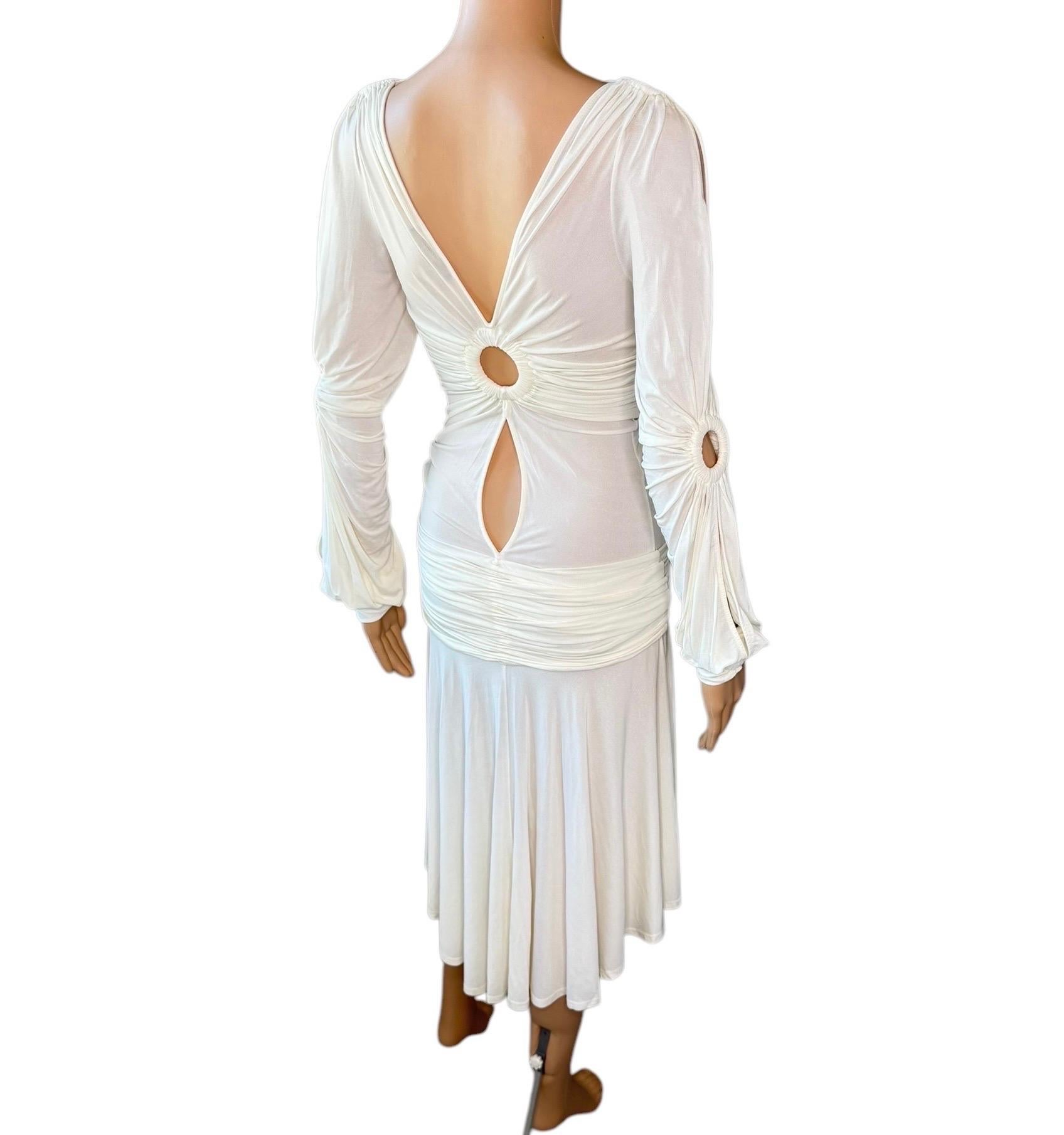 Roberto Cavalli S/S 2006 Runway Cutout Semi-Sheer Dress For Sale 5