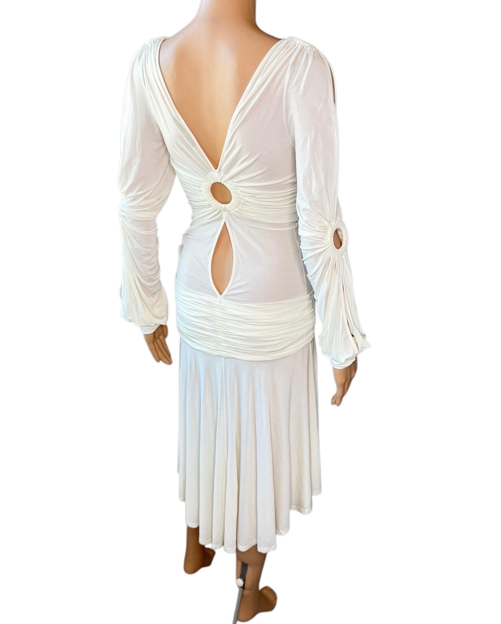 Roberto Cavalli S/S 2006 Runway Cutout Semi-Sheer Dress For Sale 7