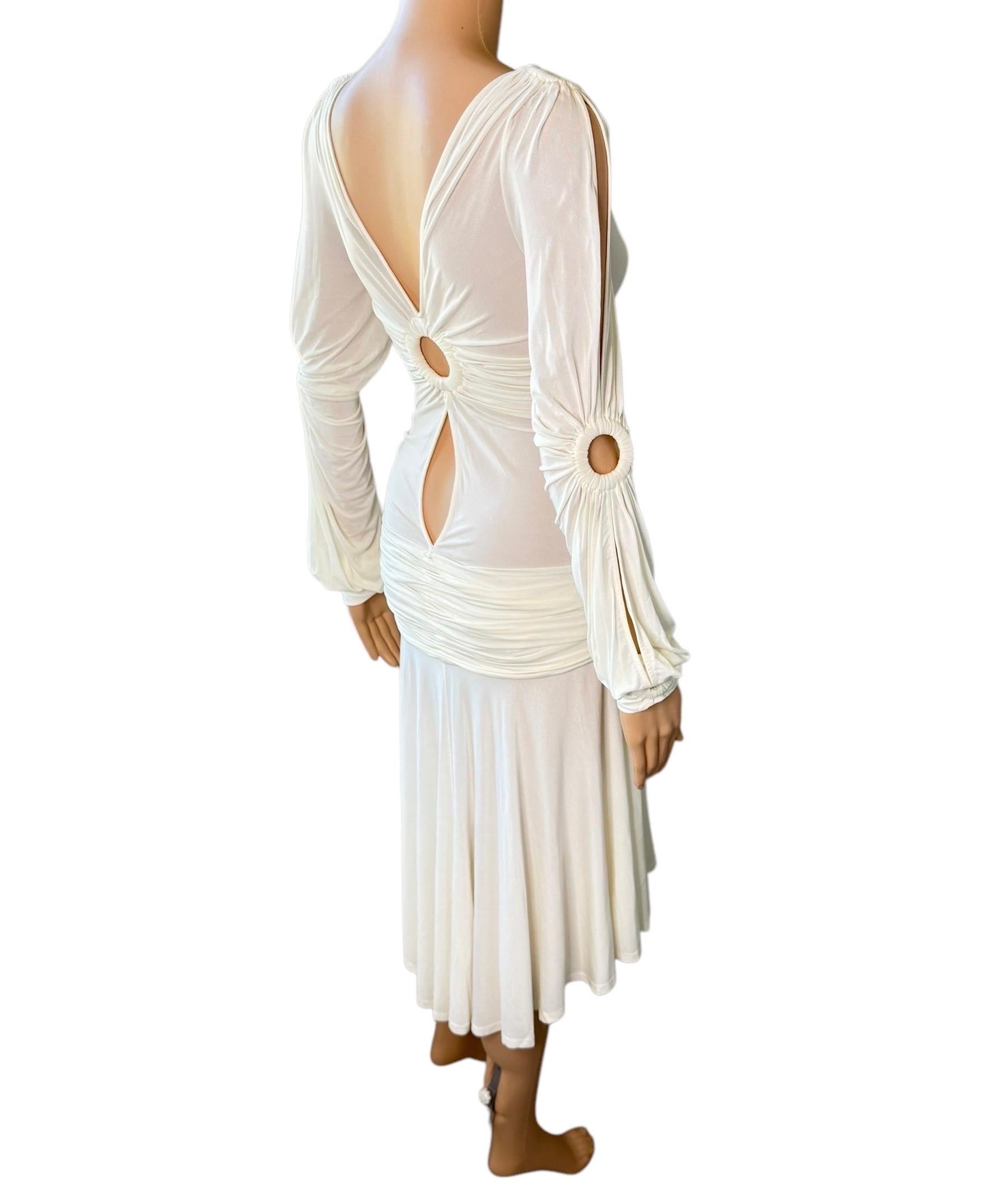 Roberto Cavalli S/S 2006 Runway Cutout Semi-Sheer Dress For Sale 9