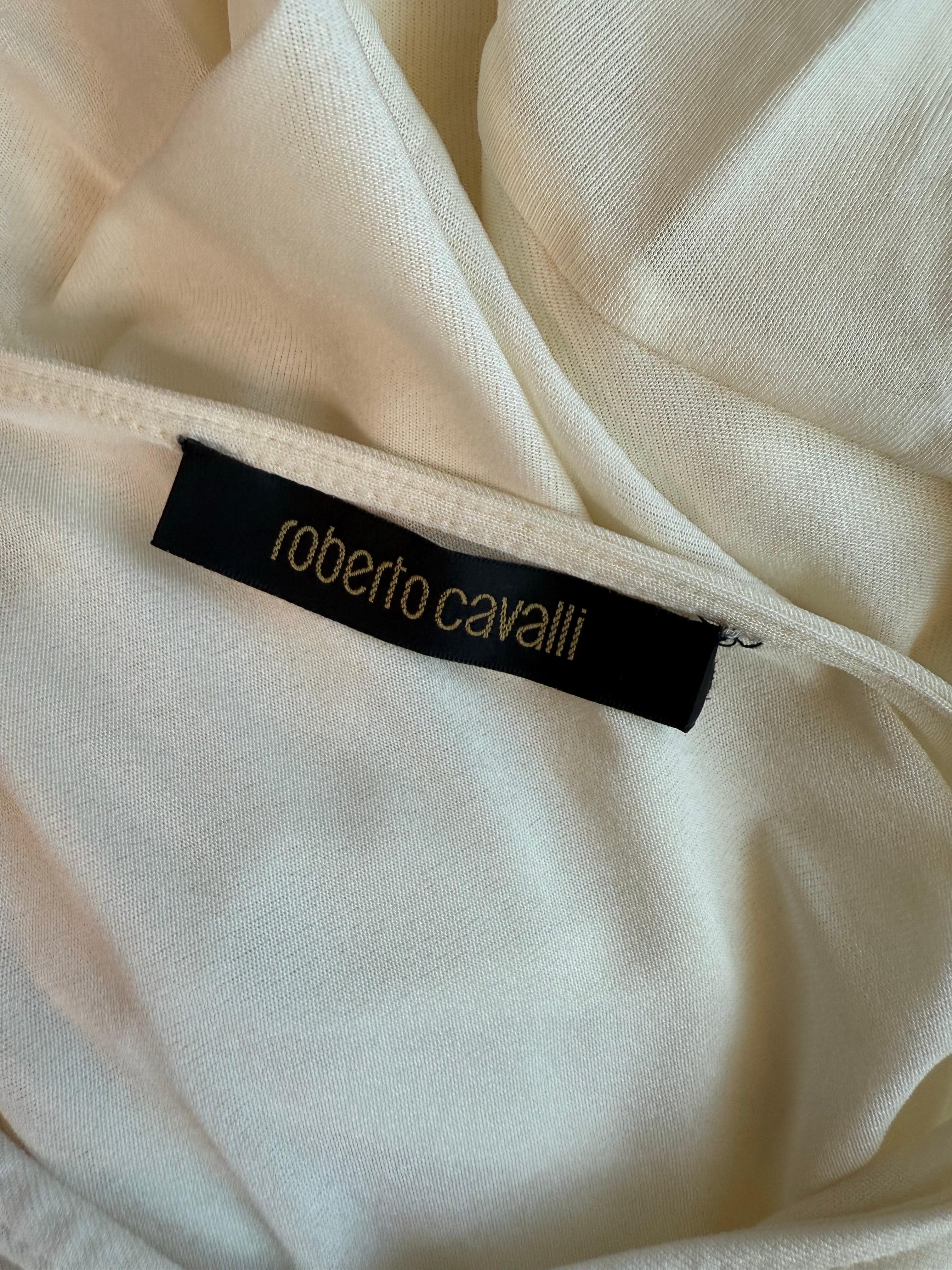 Roberto Cavalli S/S 2006 Runway Cutout Semi-Sheer Dress For Sale 11