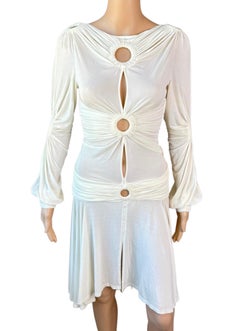 Roberto Cavalli S/S 2006 Runway Cutout Semi-Sheer Dress