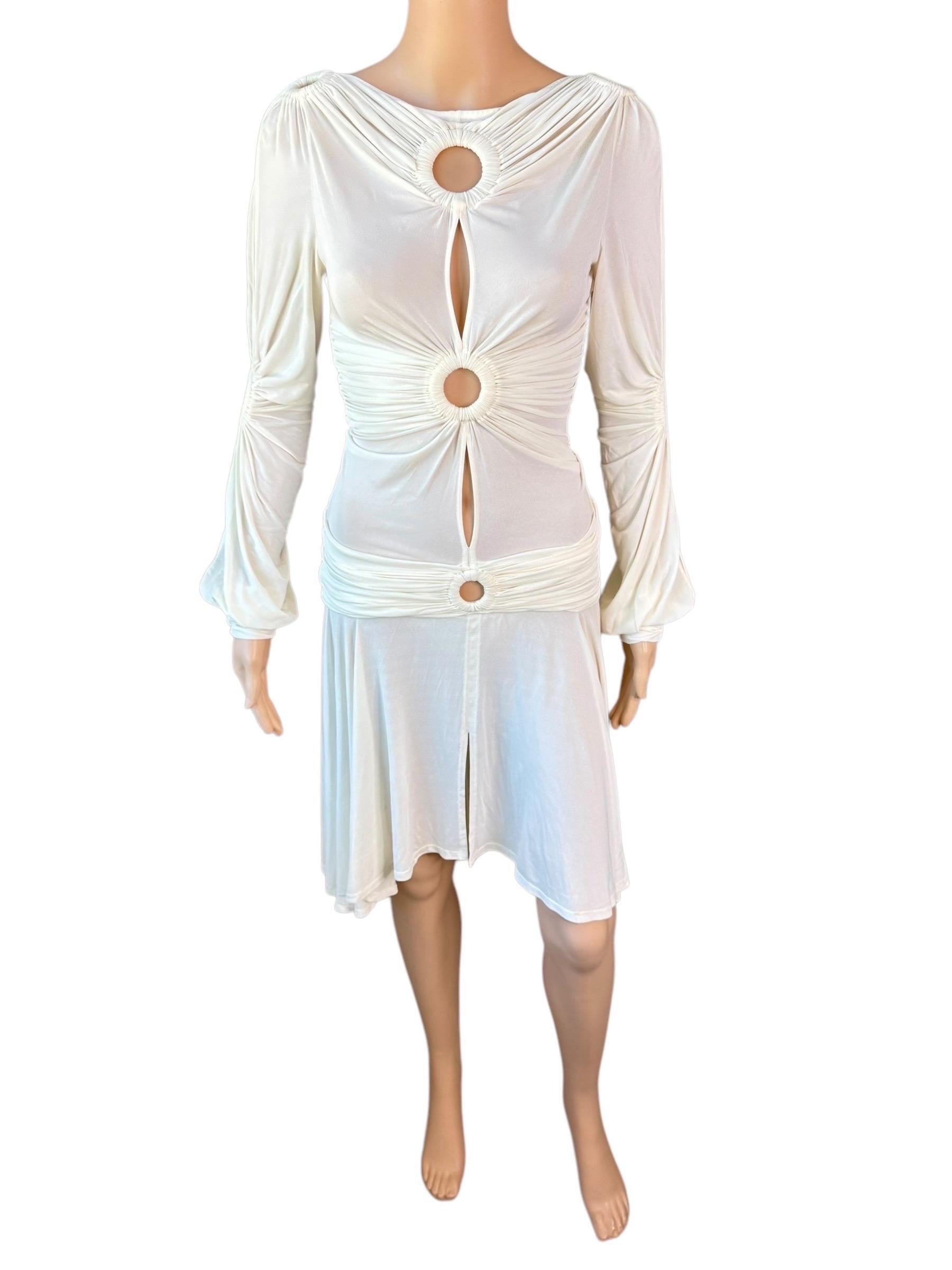 Roberto Cavalli S/S 2006 Runway Cutout Semi-Sheer Dress For Sale 1