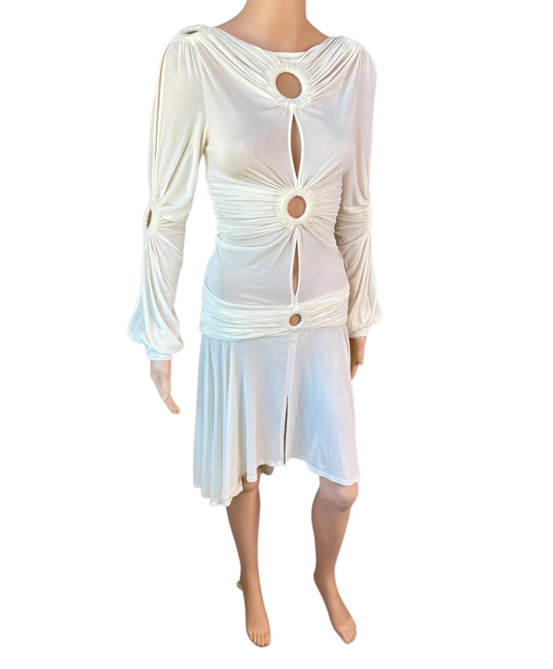 Roberto Cavalli S/S 2006 Runway Cutout Semi-Sheer Dress For Sale 2