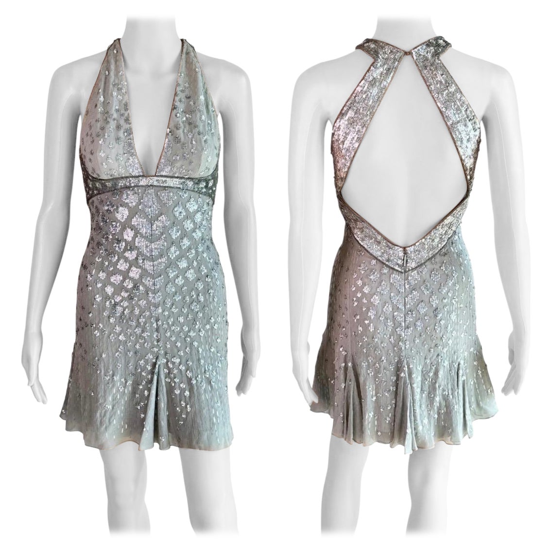Roberto Cavalli - P/E 2009 - Mini abito impreziosito con scollatura profonda e ritaglio sul retro
