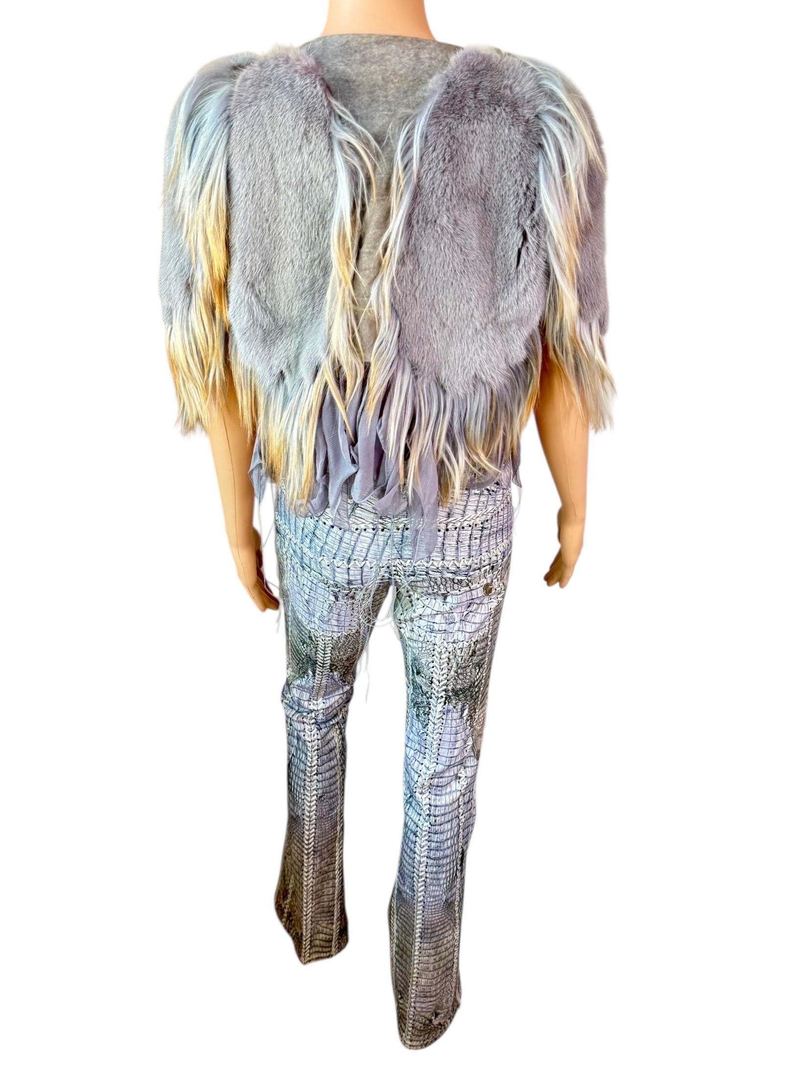 Roberto Cavalli - P/E 2011 - Cappotto e pantaloni in pelliccia di visone, set di 2 pezzi in vendita 6