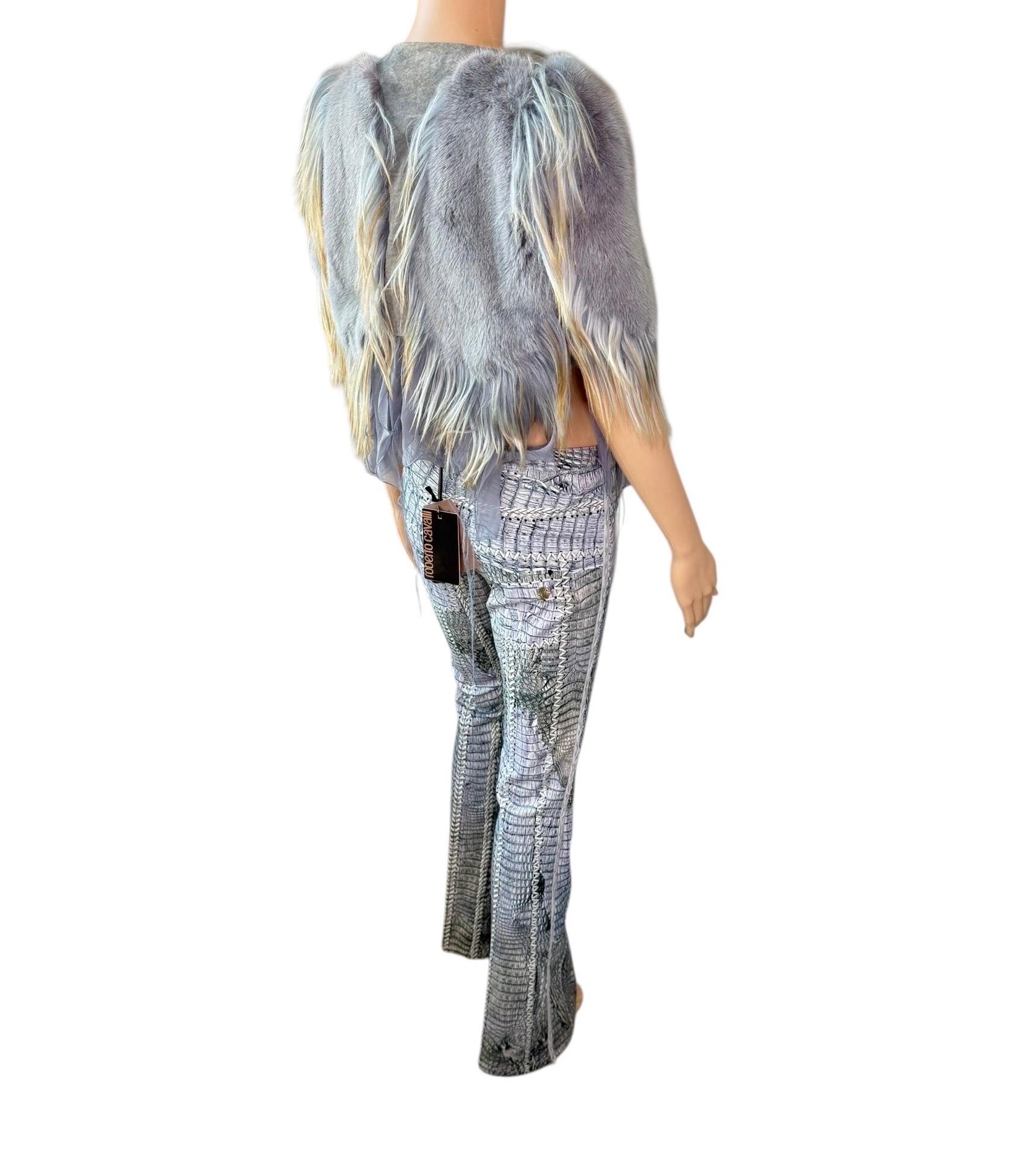 Roberto Cavalli - P/E 2011 - Cappotto e pantaloni in pelliccia di visone, set di 2 pezzi in vendita 8