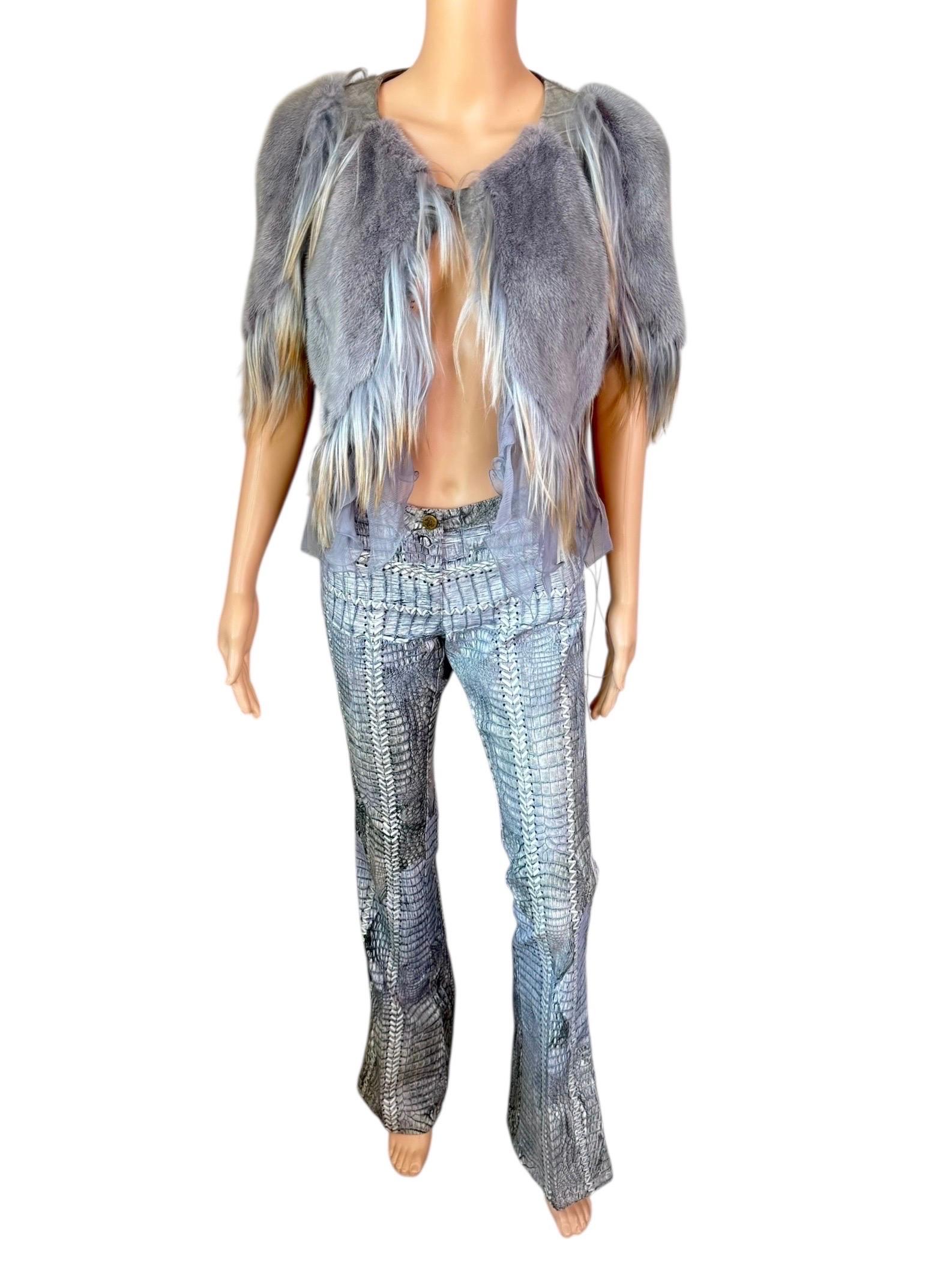 Roberto Cavalli P/E 2011 Visone Capra Cropped Jacket Pelliccia Cappotto e Pantaloni Ensemble 2 Pezzi Taglia IT 42

Condit: i pantaloni sono nuovi con cartellino e la pelliccia è in ottime condizioni.

