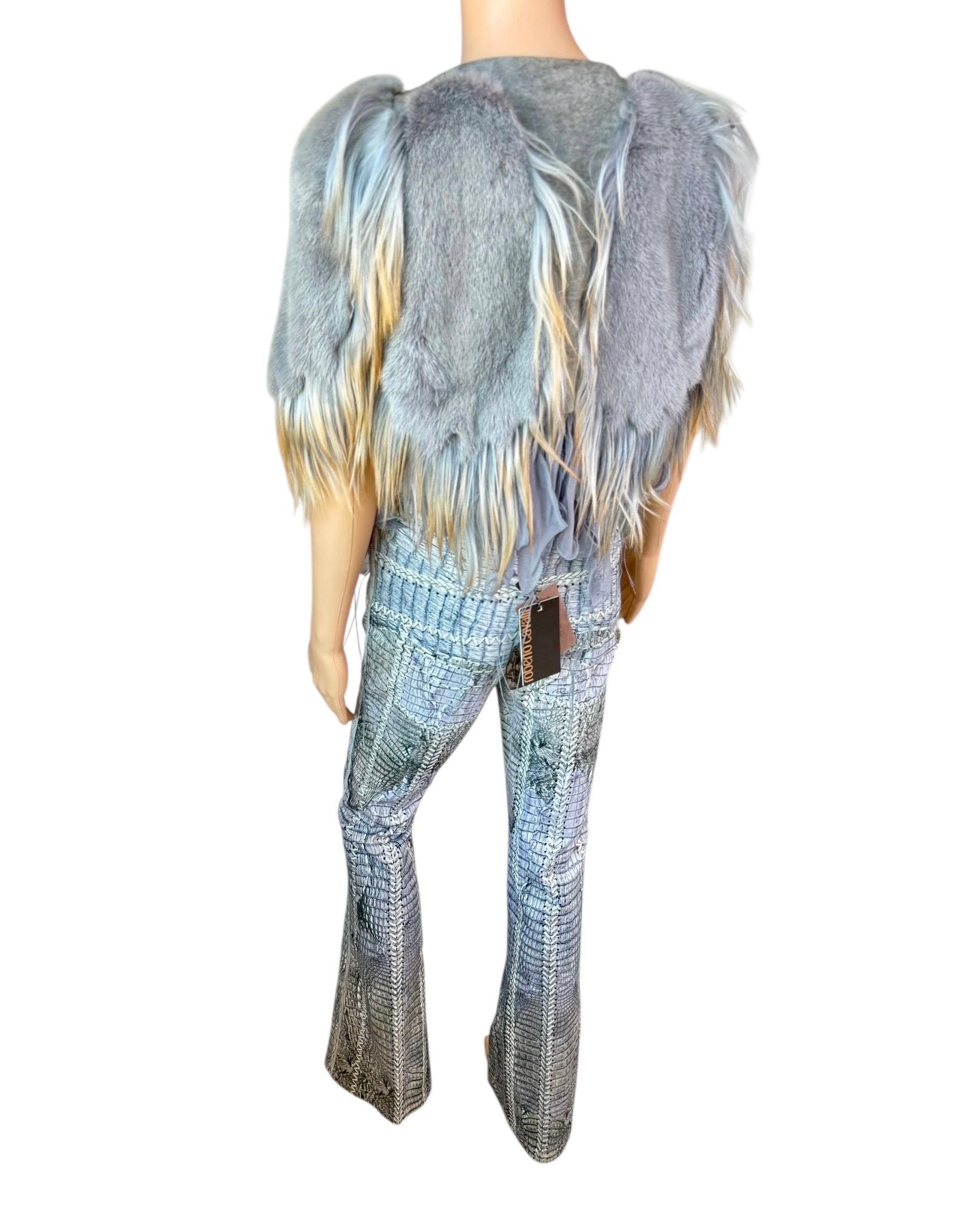 Roberto Cavalli - P/E 2011 - Cappotto e pantaloni in pelliccia di visone, set di 2 pezzi in vendita 4