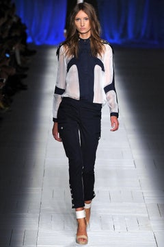 Roberto Cavalli S/S 2013 Just Cavalli Line Belted Button Pants