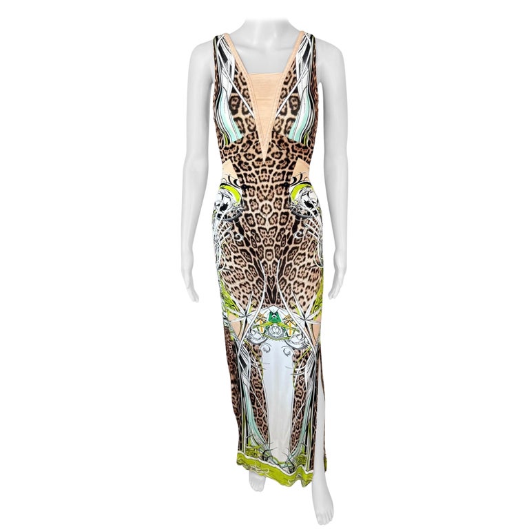 roberto cavalli backless dress Roberto Cavalli Draped Backless Silk Dress