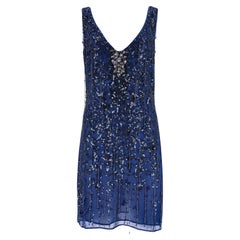Roberto Cavalli Sequin Embellished Silk Dress