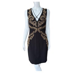 Roberto Cavalli Sequin Mesh and Beaded Dress