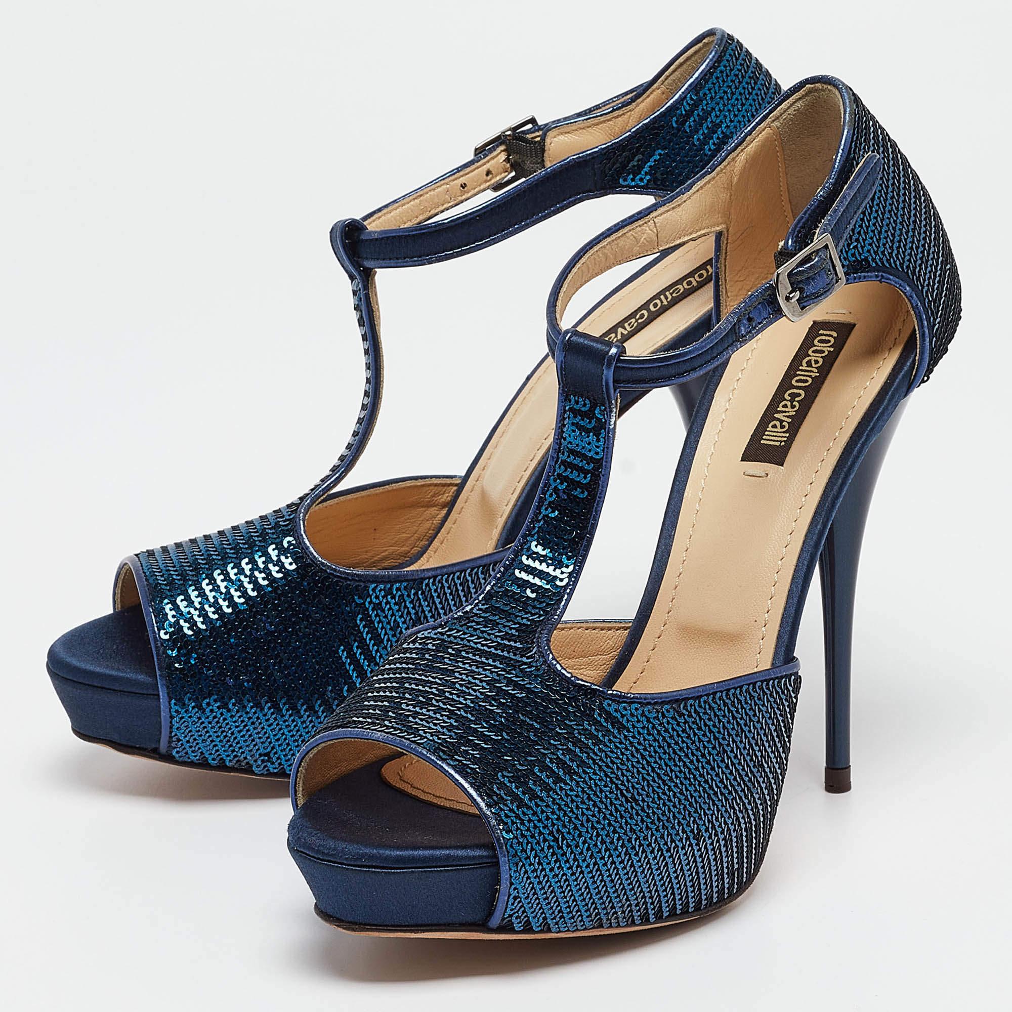 A classic pair of sandals is a must have in every collection and when the design is by Roberto Cavalli it is sure to add a statement of luxury to your wardrobe. These sandals are sure to delight