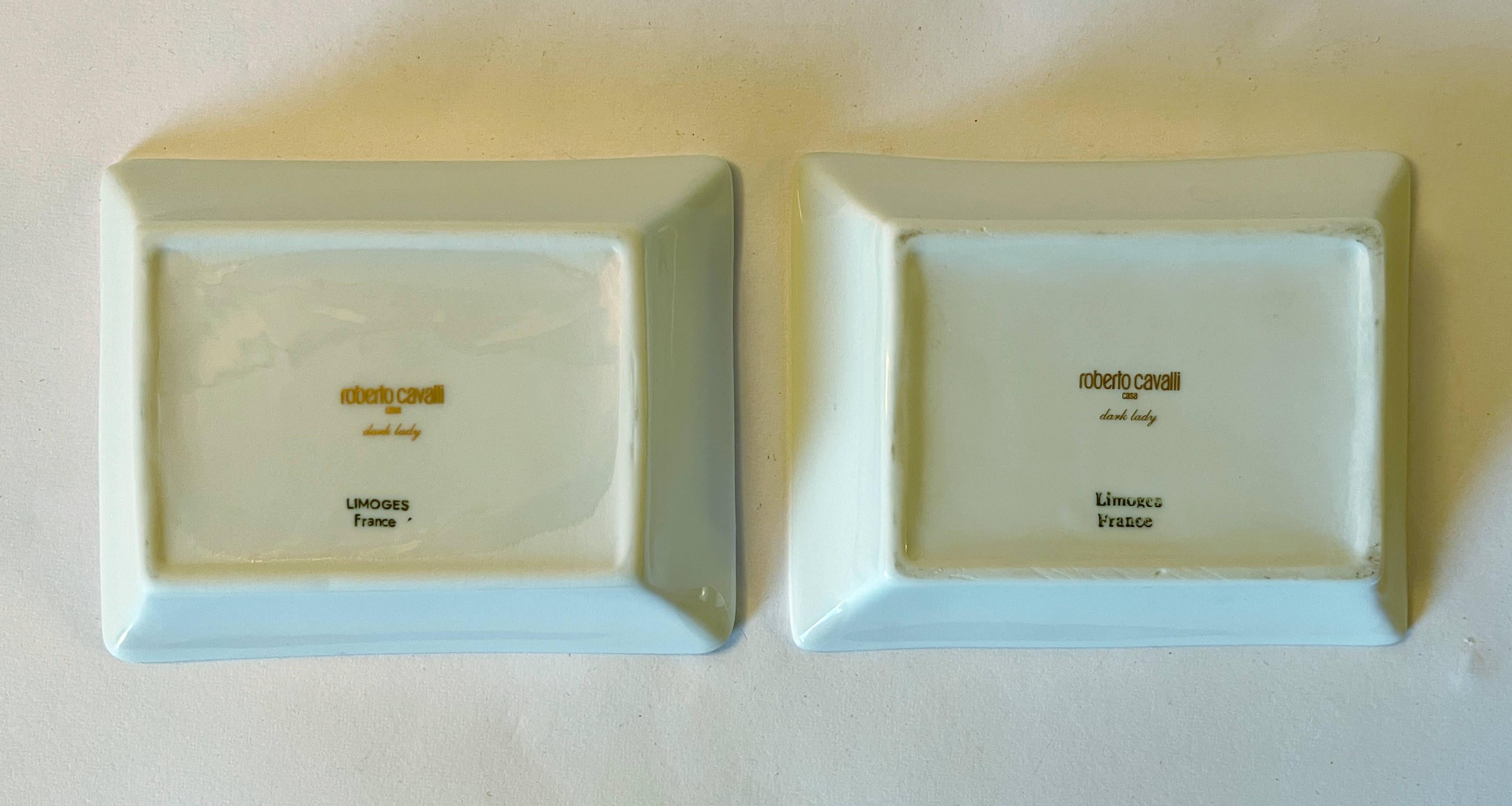 Roberto Cavalli, 2er-Set Porzellantabletts im Angebot 2
