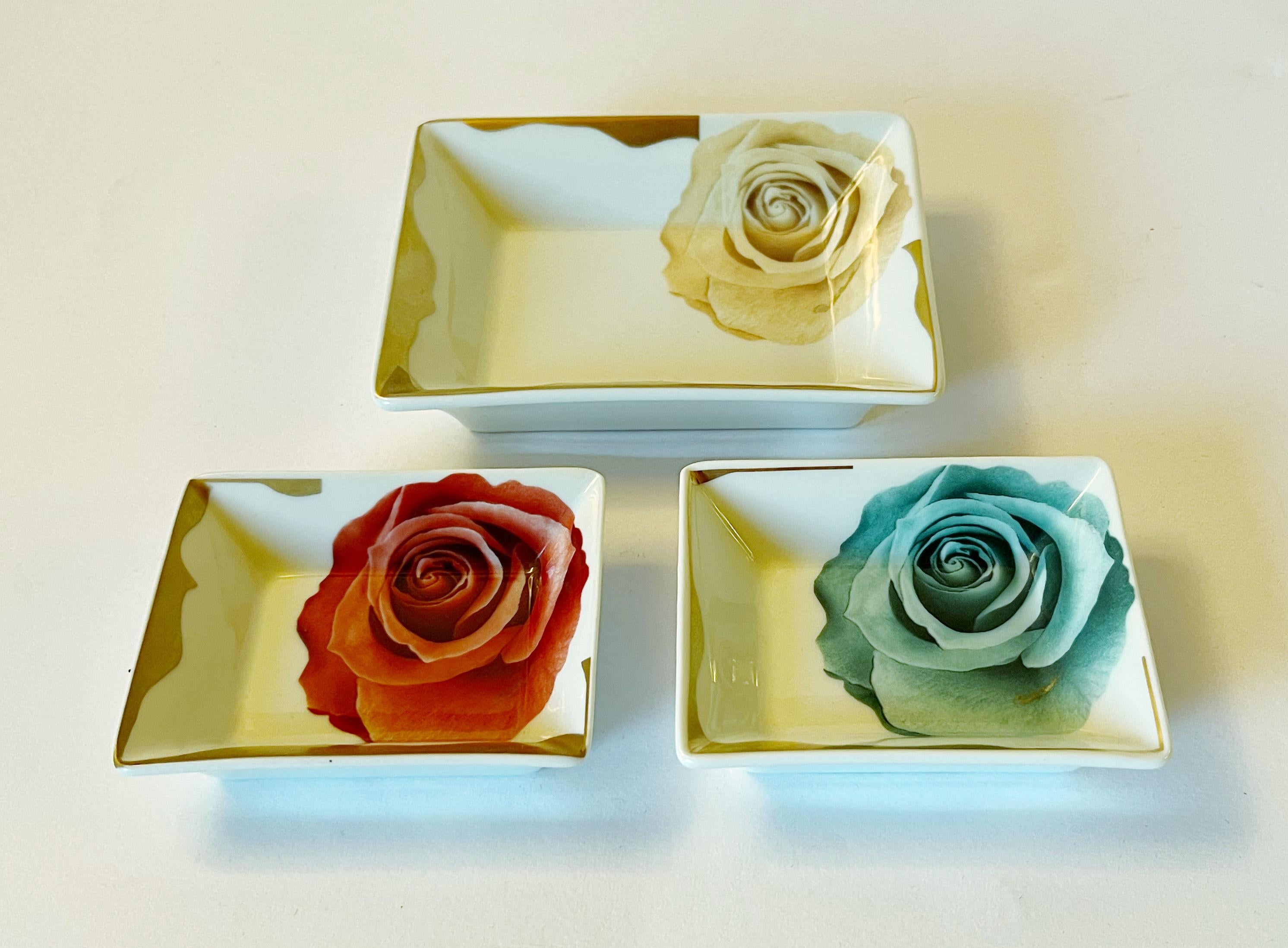 Roberto Cavalli Set de 3 Bandejas de Porcelana en Bueno estado para la venta en Los Angeles, CA