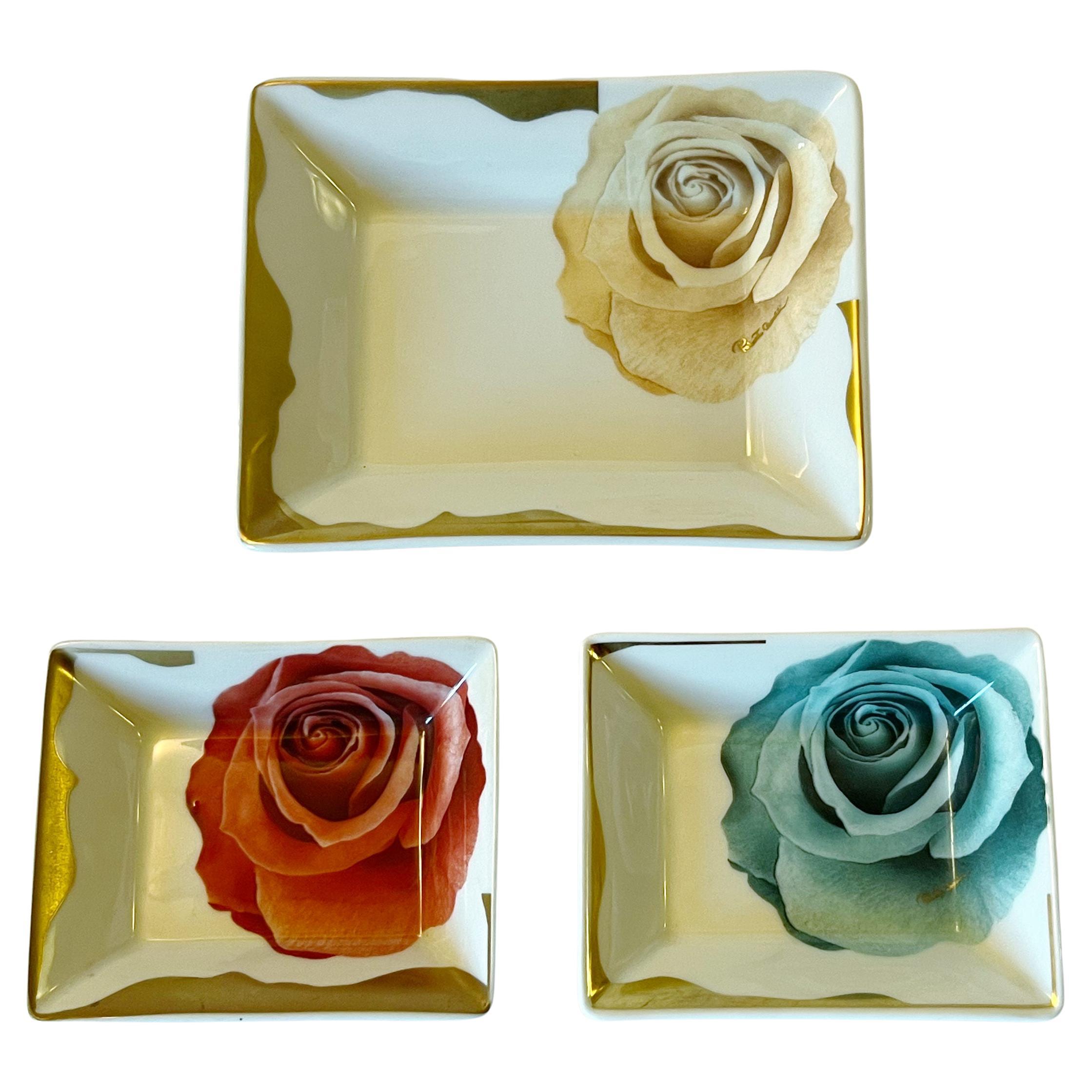 Roberto Cavalli Set de 3 Bandejas de Porcelana