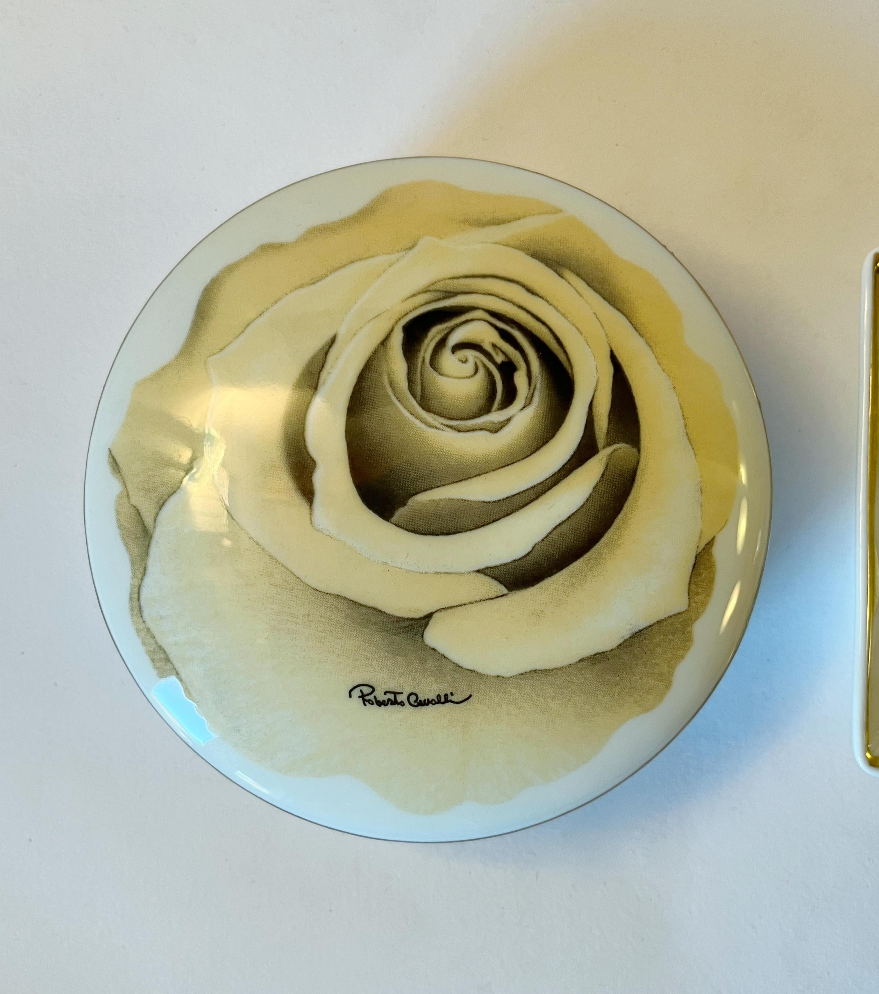Roberto Cavalli Set de caja y bandeja de porcelana en Bueno estado para la venta en Los Angeles, CA