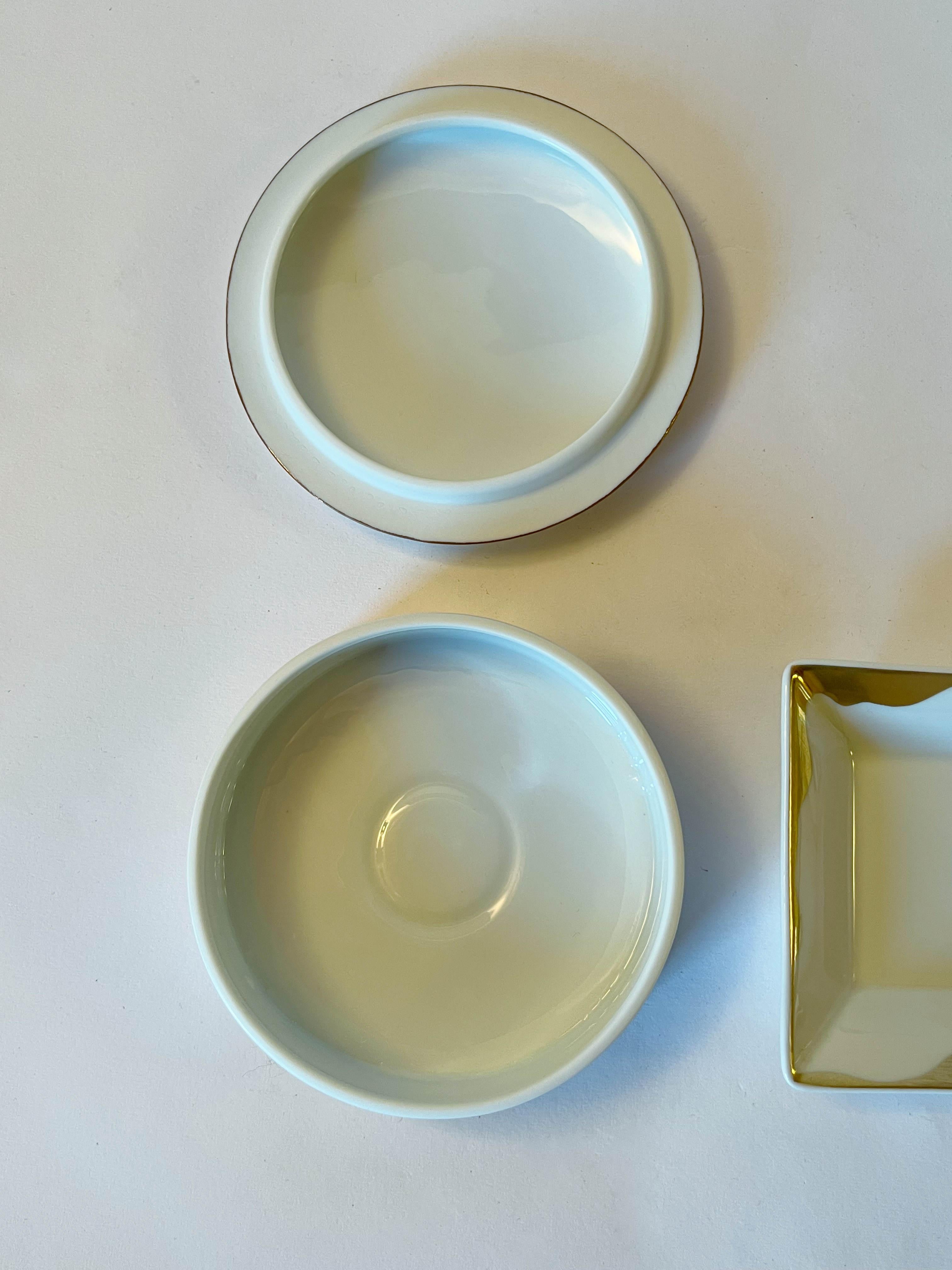 Roberto Cavalli Set de caja y bandeja de porcelana Porcelana en venta
