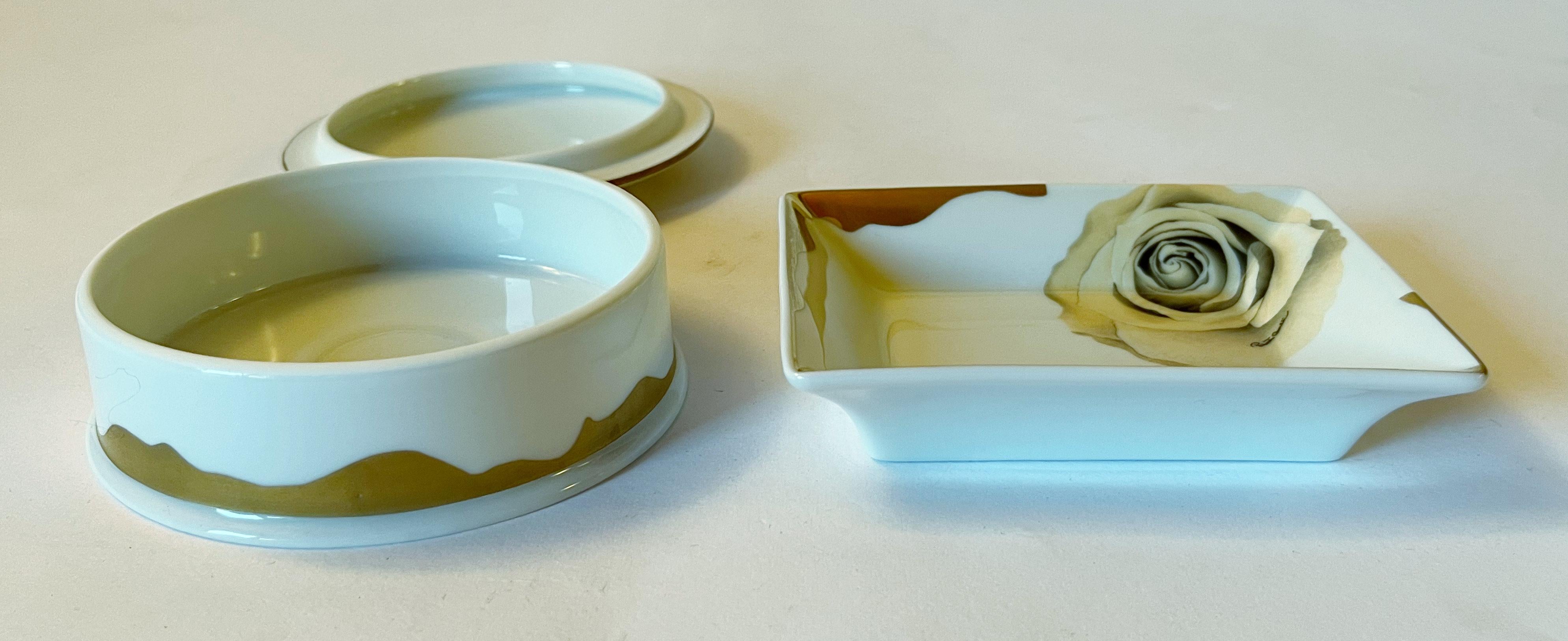 Roberto Cavalli Set de caja y bandeja de porcelana en venta 1