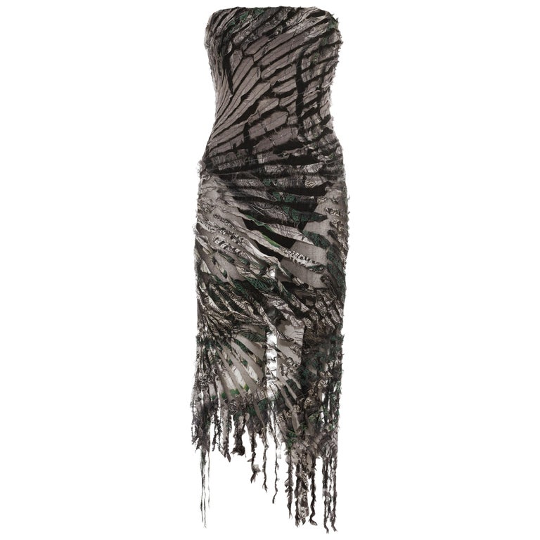 black dress ripped Black Hollow Irregular Ripped Women's Gothic Dress – LolitaInside main image 1