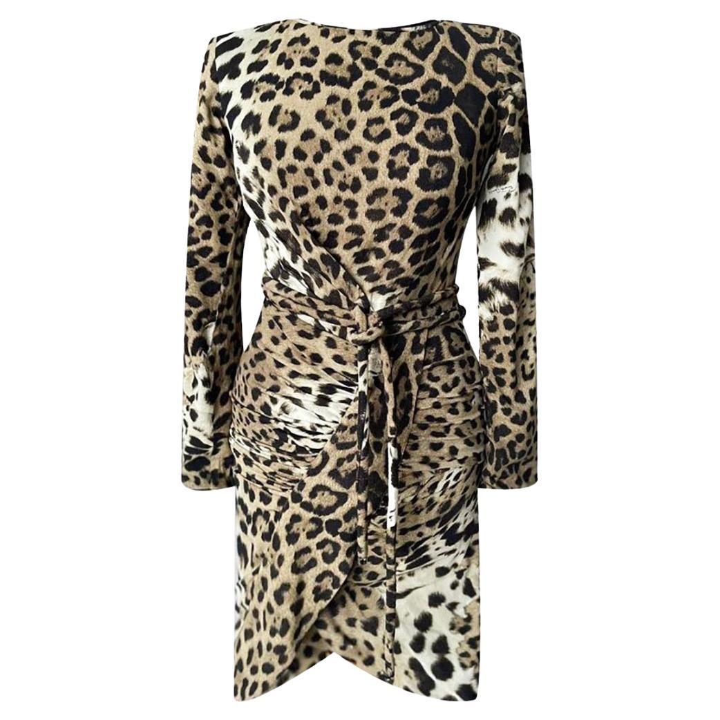 ROBERTO CAVALLI SILK ANIMAL PRINT DRESS Size IT 40 - 4