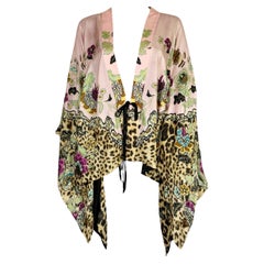 Roberto Cavalli Silk Chinoiserie Kimono, SS 2003