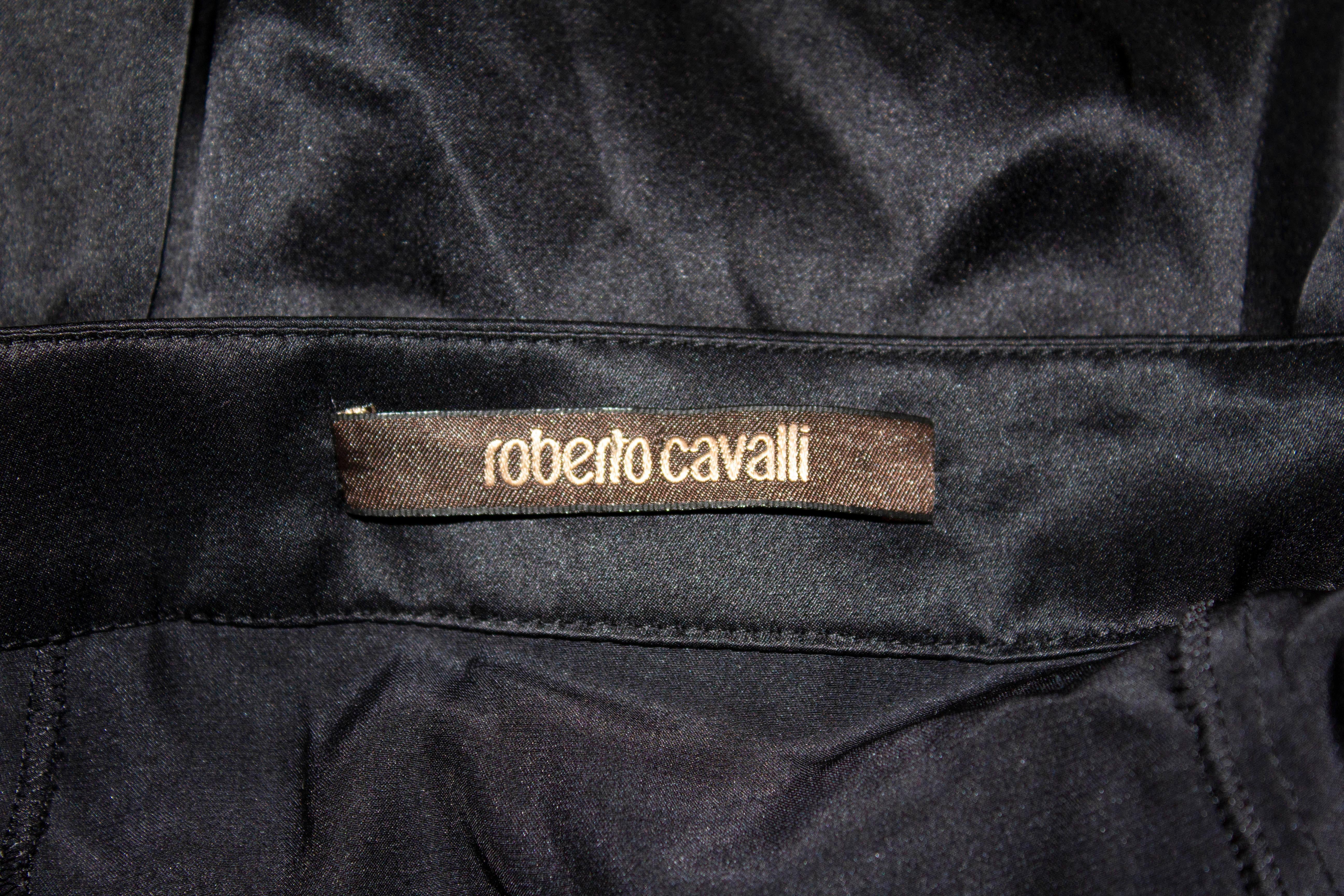 Roberto Cavalli Abendkleid aus Seide im Zustand „Gut“ im Angebot in London, GB