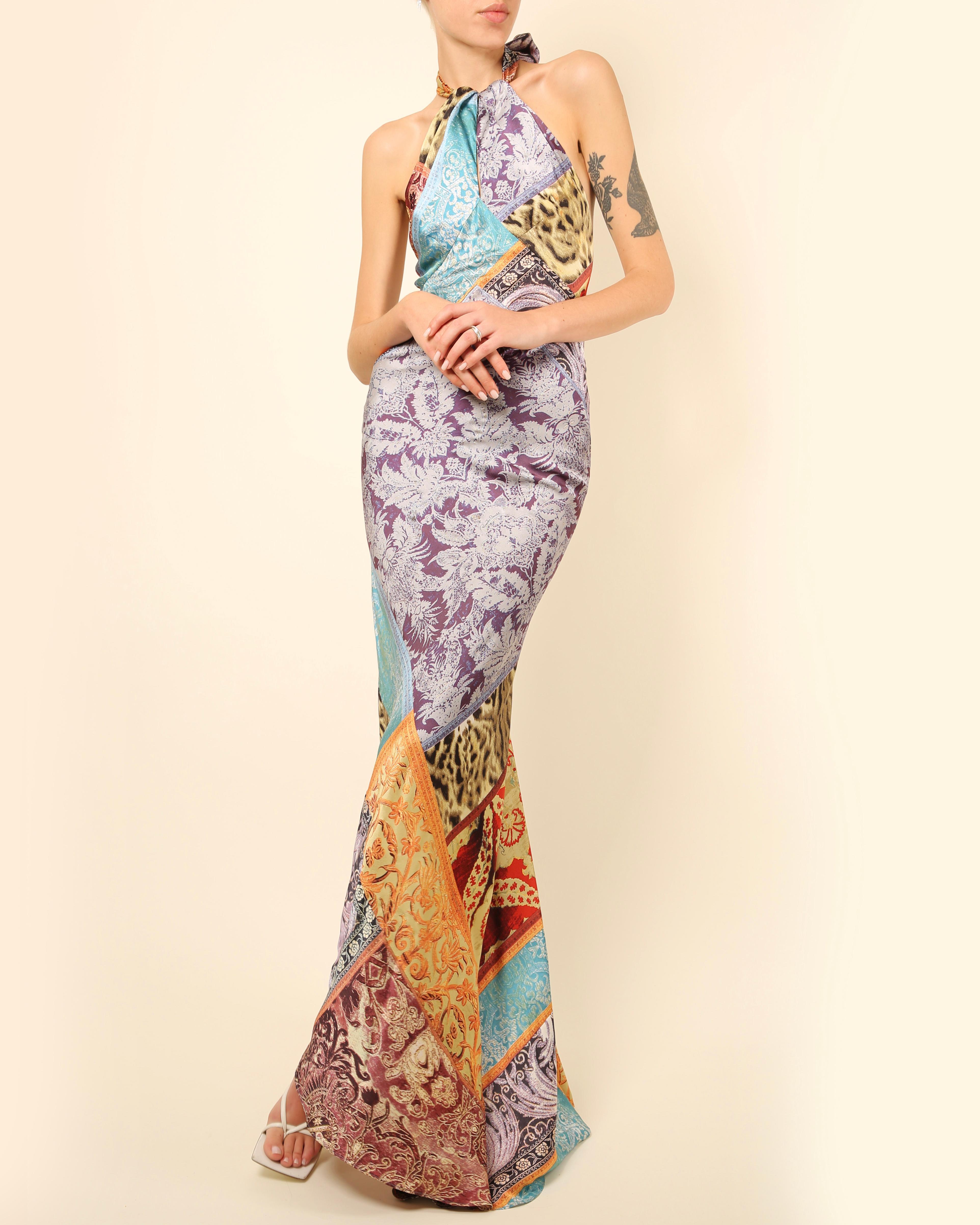 yellow floral print plisse high neck low back maxi dress