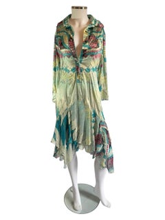 Roberto Cavalli Silk Kaleidoscope Dress, SS 2004