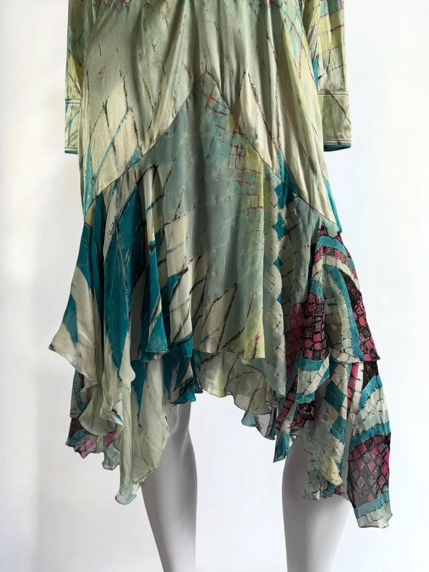 Roberto Cavalli Silk Kaleidoscope Dress, SS 2004 2