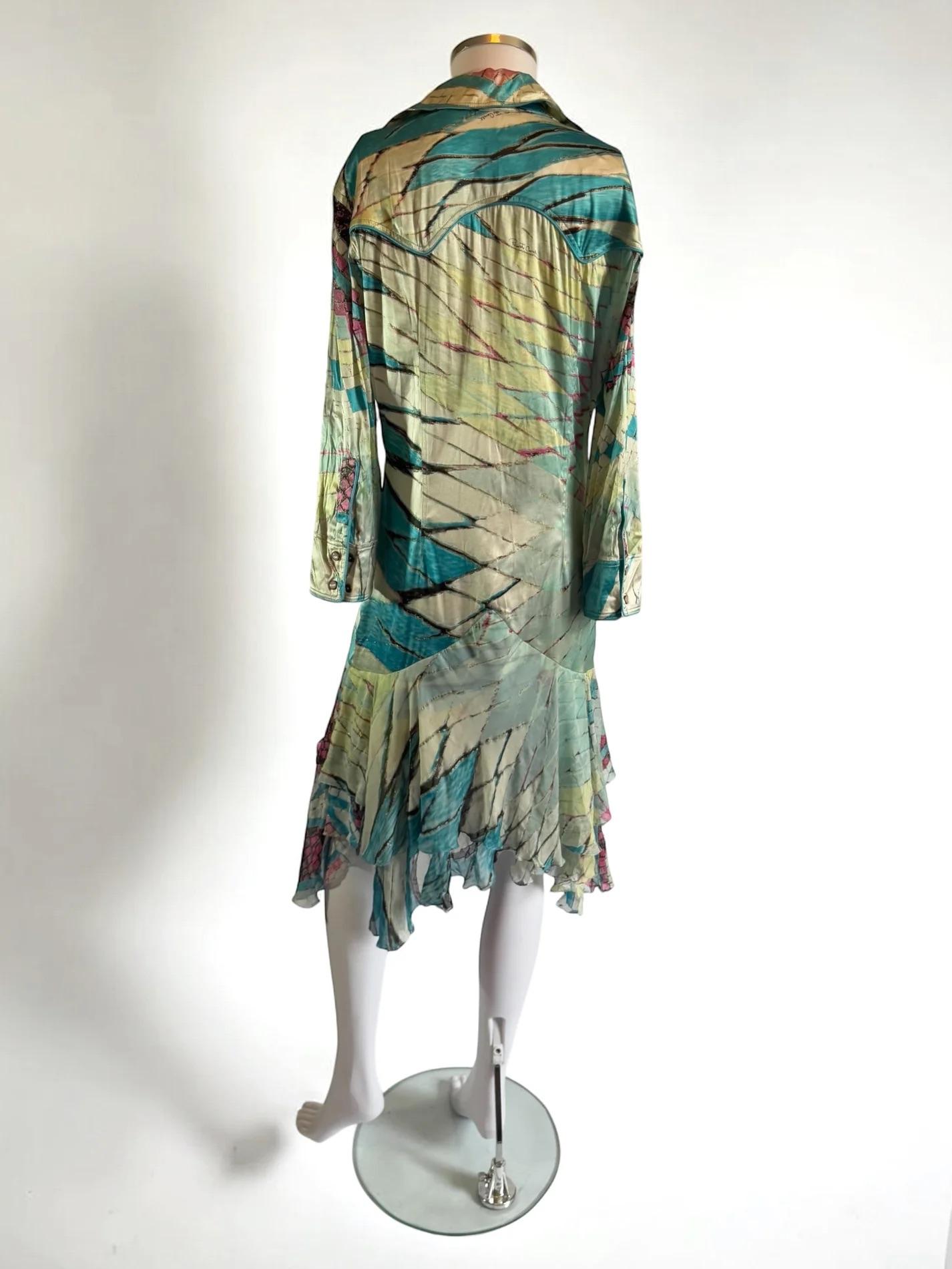 Roberto Cavalli Silk Kaleidoscope Dress, SS 2004 3