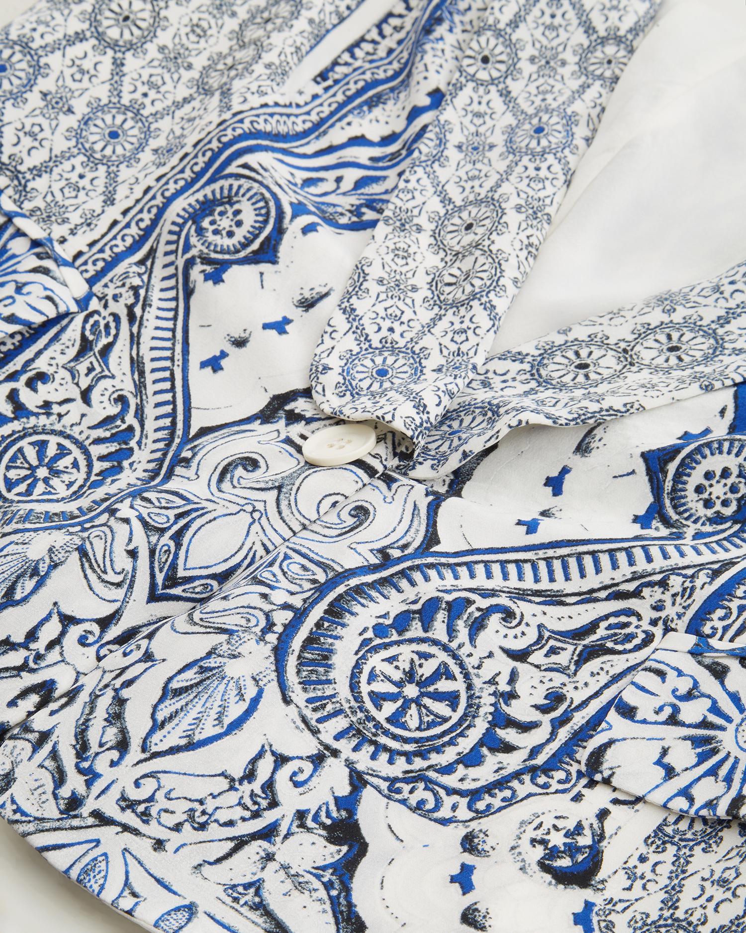 Roberto Cavalli silk printed blazer, resort 2014 For Sale 2