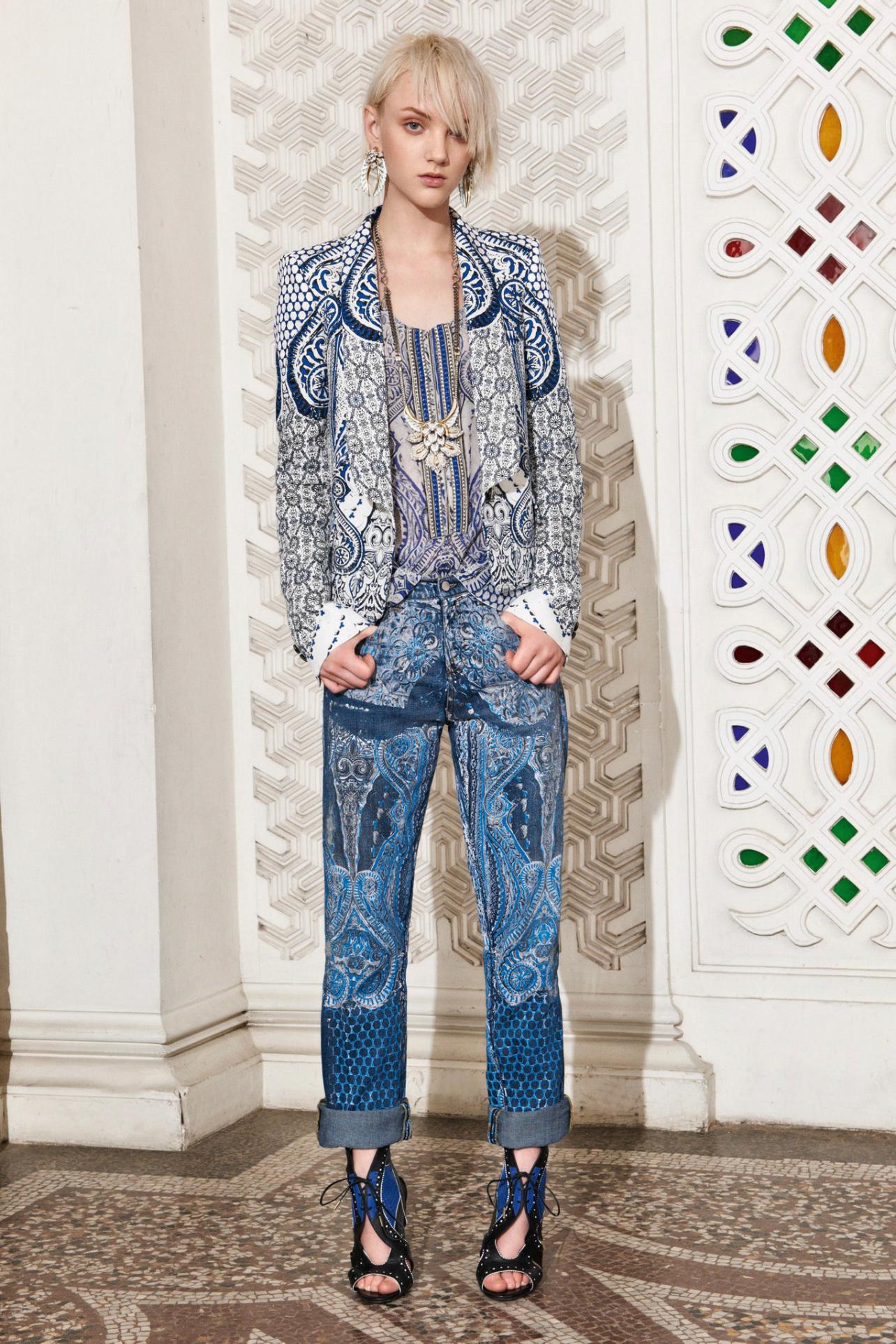 Roberto Cavalli silk printed blazer, resort 2014 For Sale 3