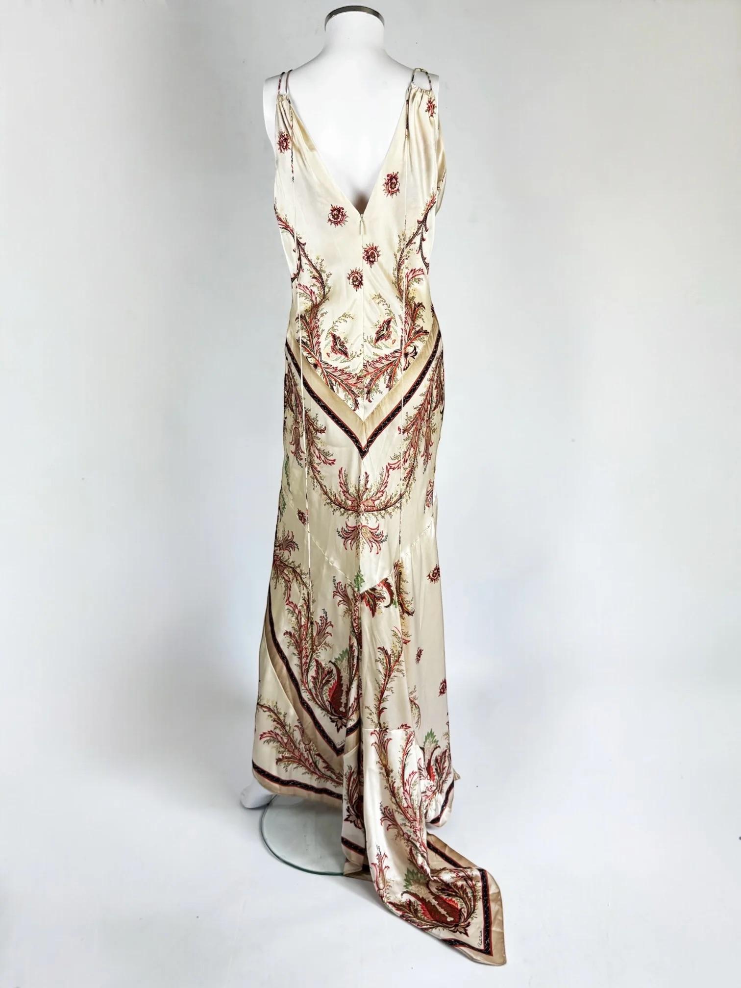Roberto Cavalli Silk Satin Gown, FW 2004 For Sale 1