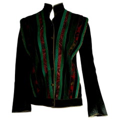 Roberto CAVALLI Silk-screened, Single piece Suede Vintage for Collection Jacket