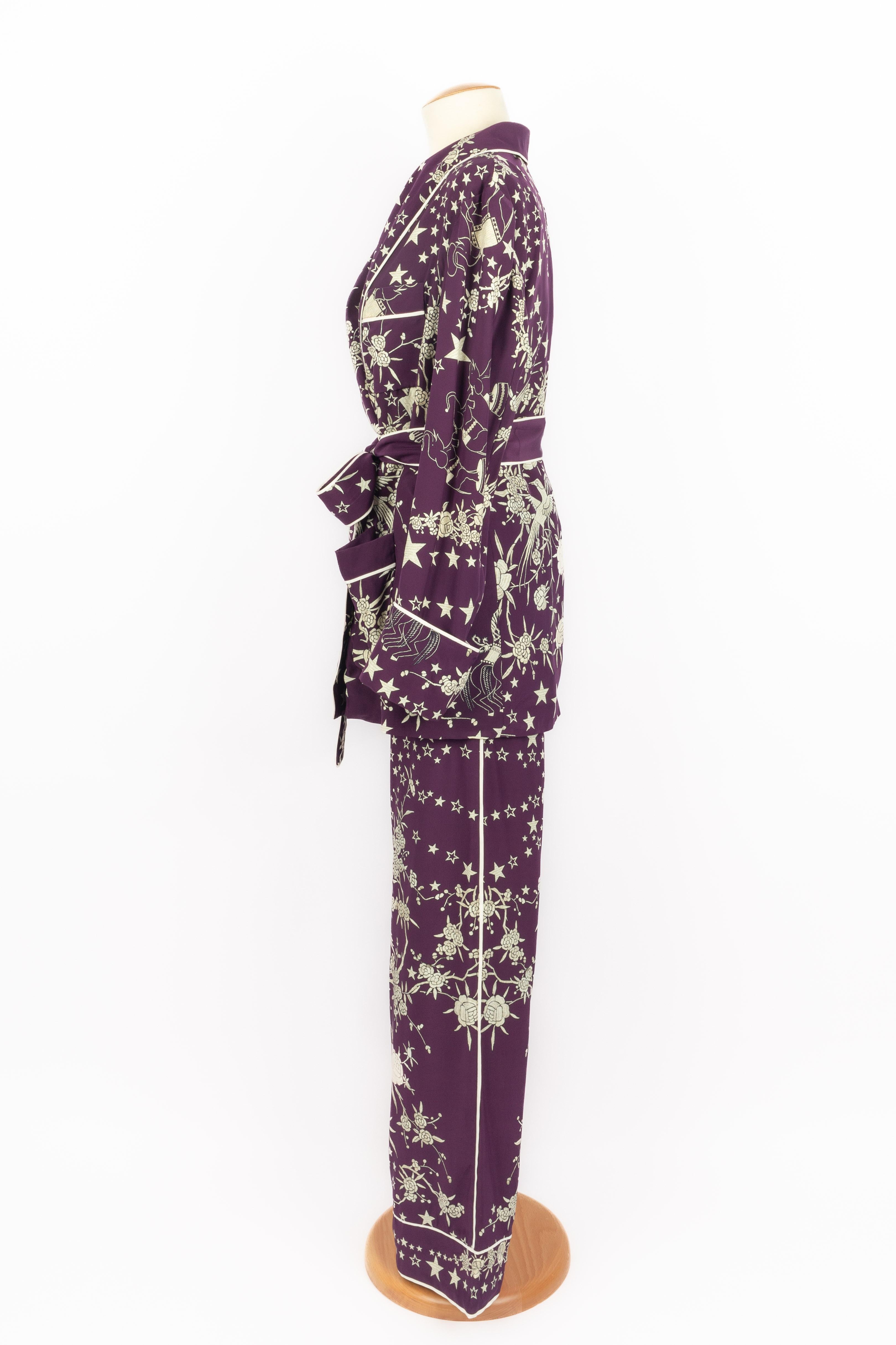 Women's Roberto Cavalli silk set For Sale