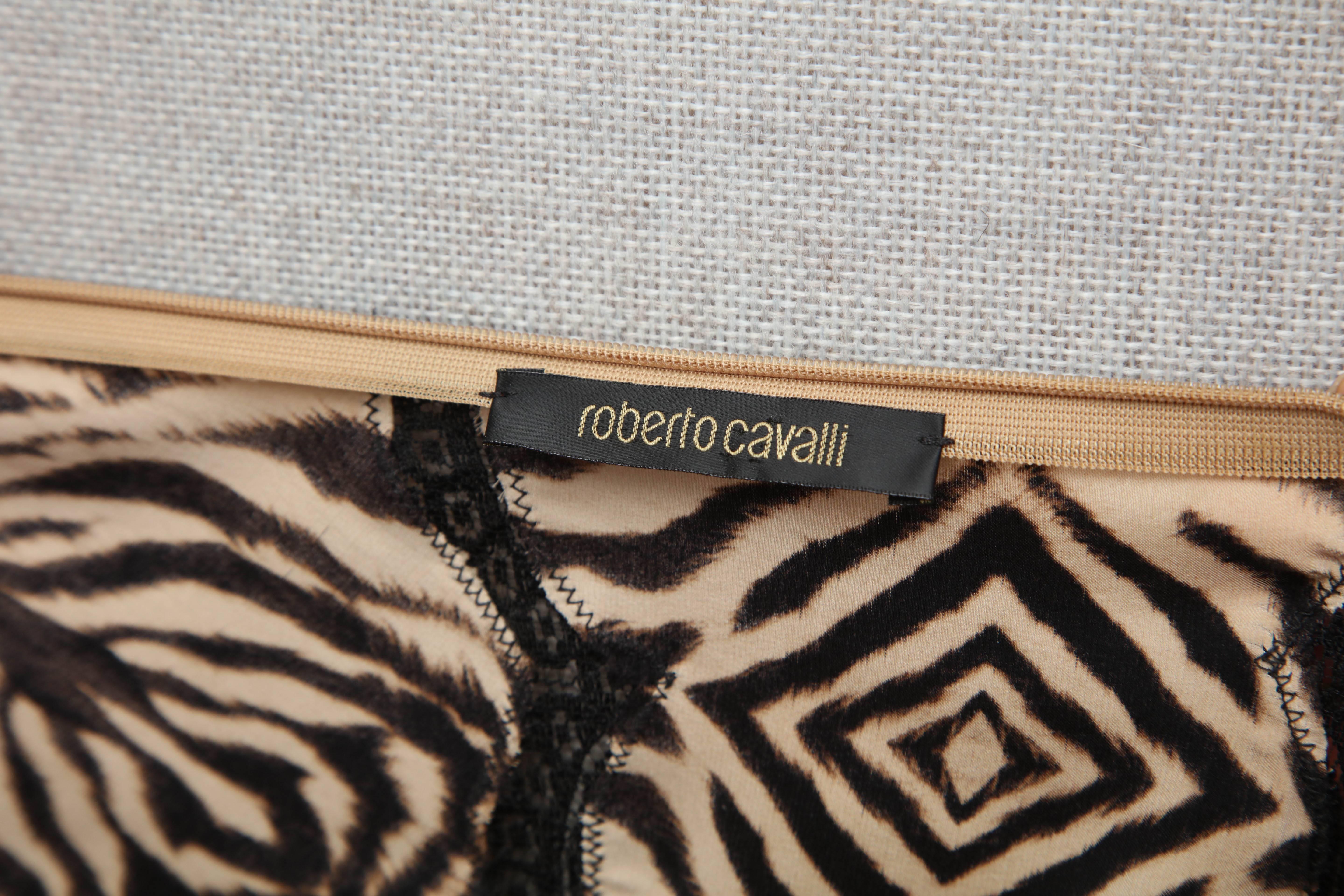 Roberto Cavalli Silk Slip Leopard Print Dress For Sale 4