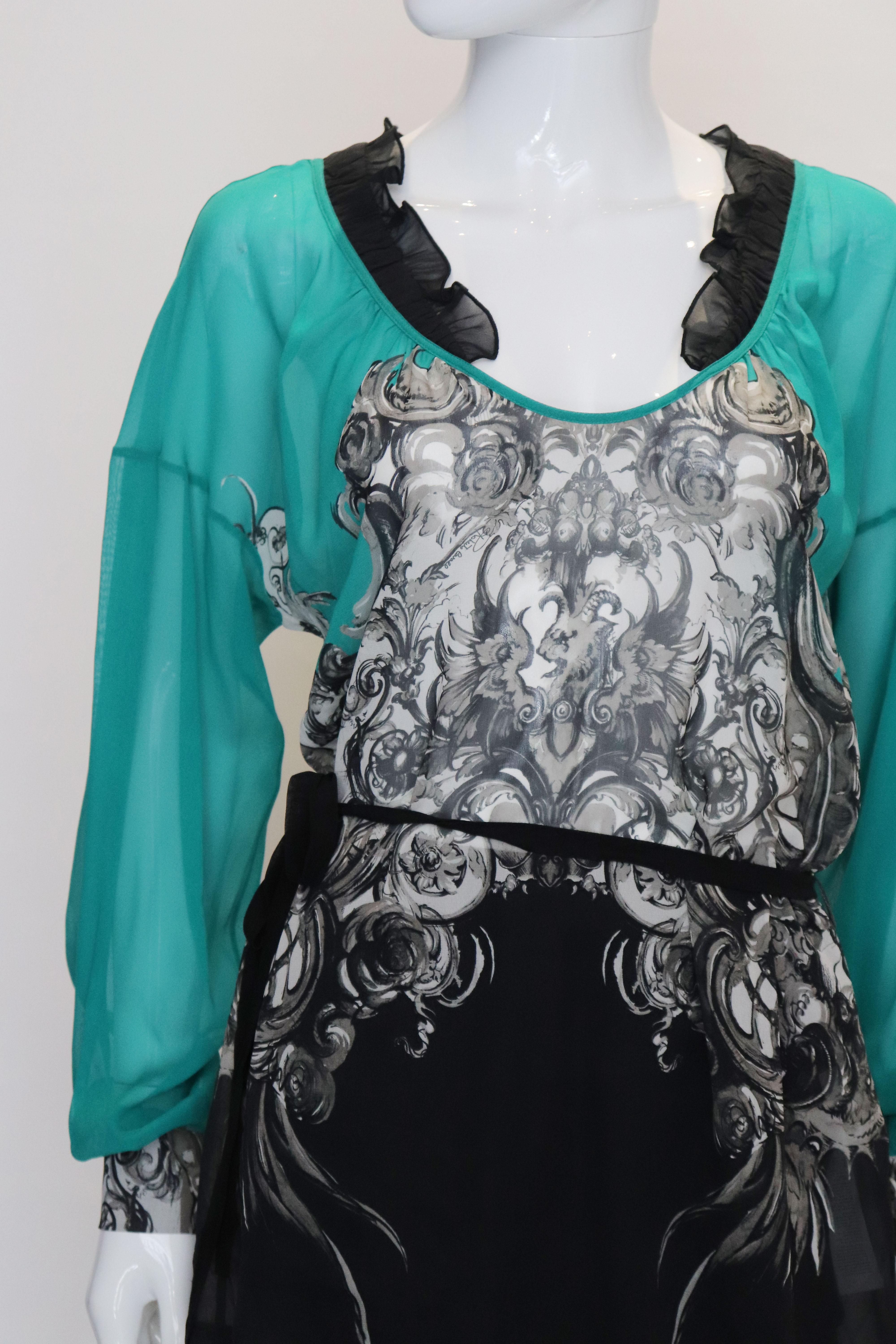 Women's Roberto Cavalli Silk Top For Sale