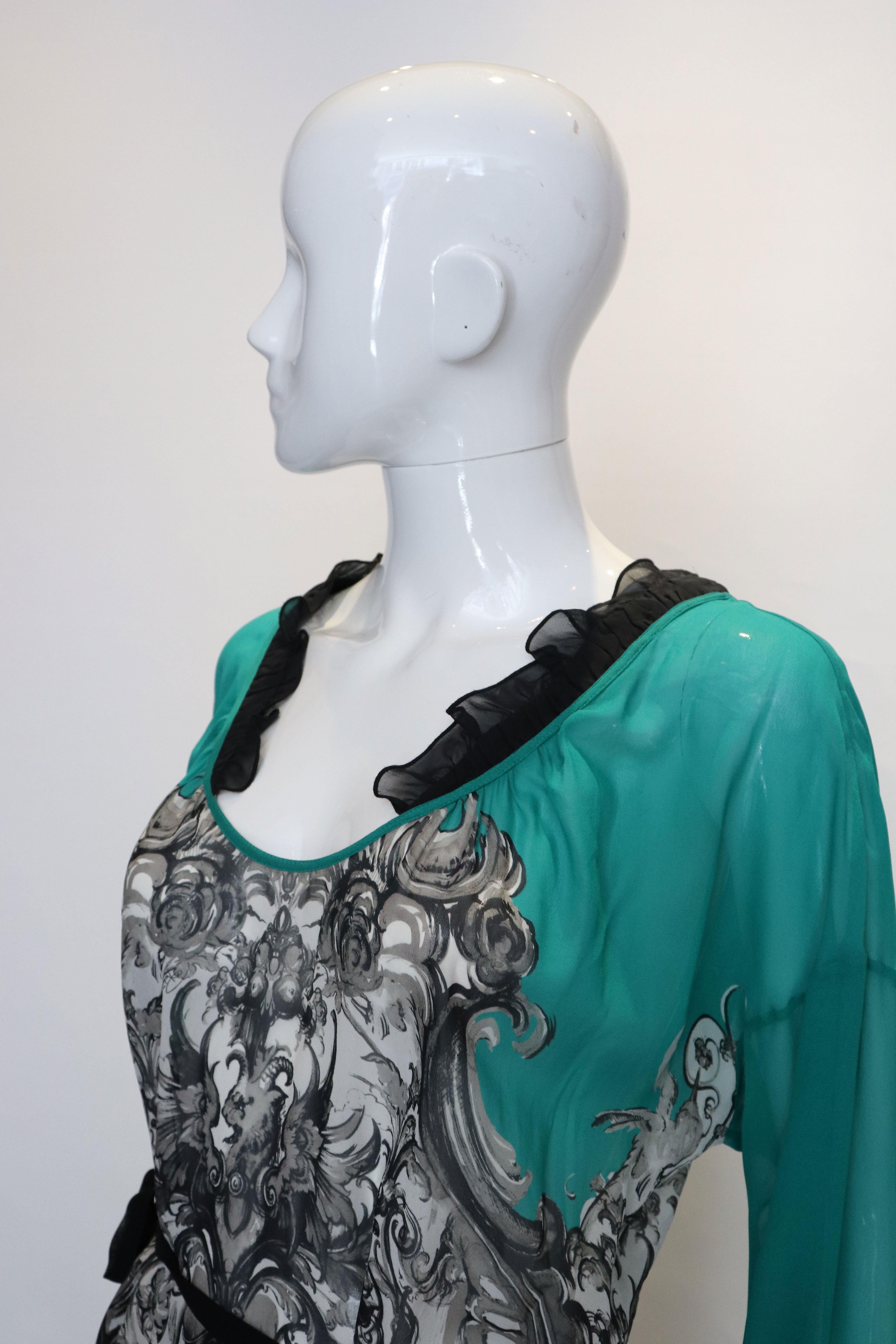 Roberto Cavalli Silk Top For Sale 1