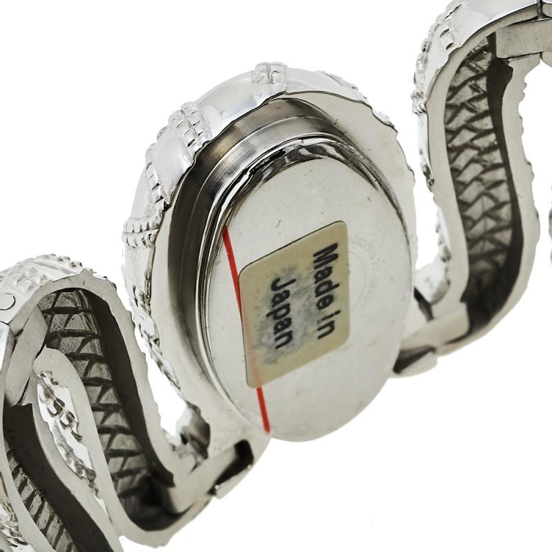 Donna Roberto Cavalli Silver Cleopatra R7253195515 Orologio da polso da donna 40 mm