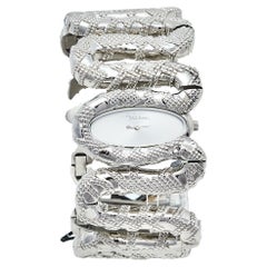 Roberto Cavalli Silber Cleopatra R7253195515 Damenarmbanduhr 40 mm