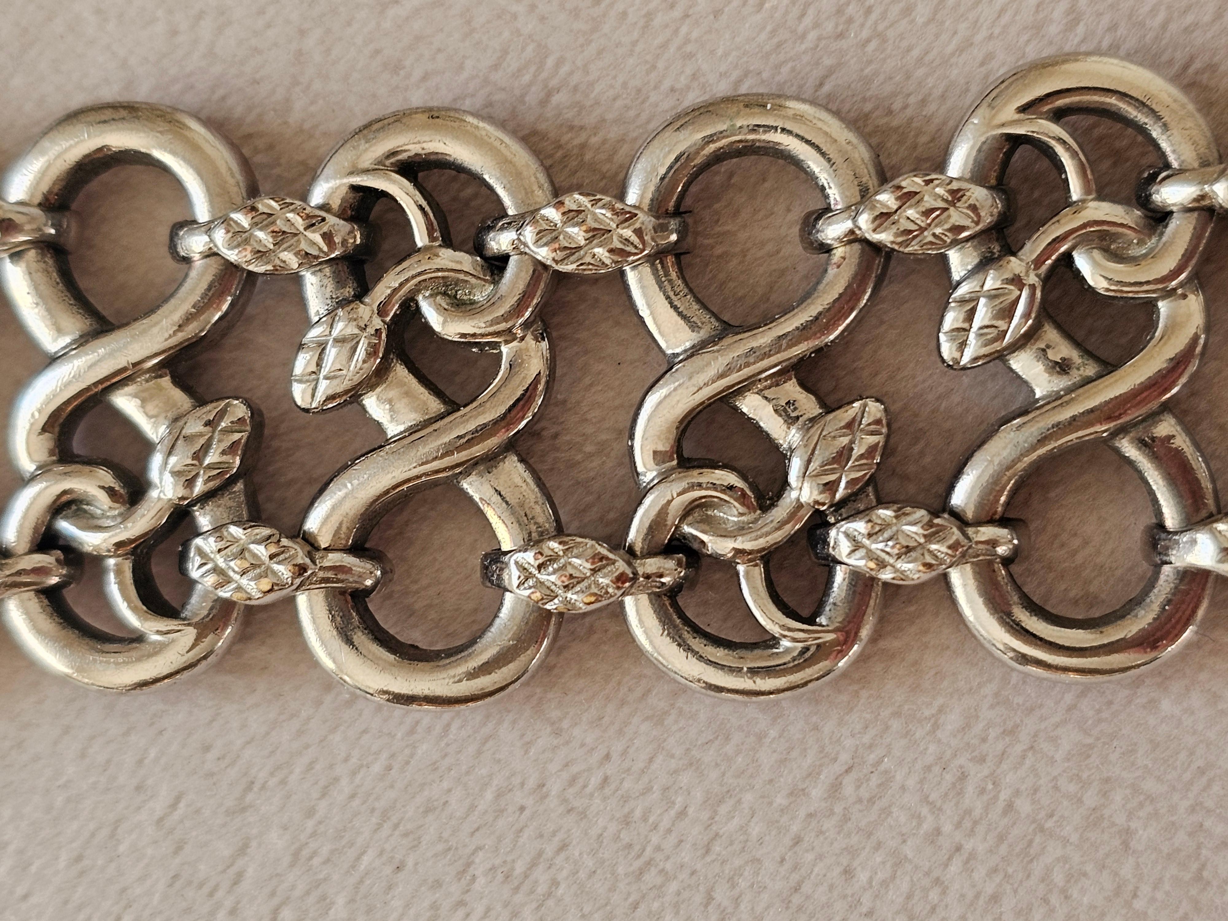 Roberto Cavalli Silver Plated Stainless Steel Women's Wristwatch Snakes in vendita 9